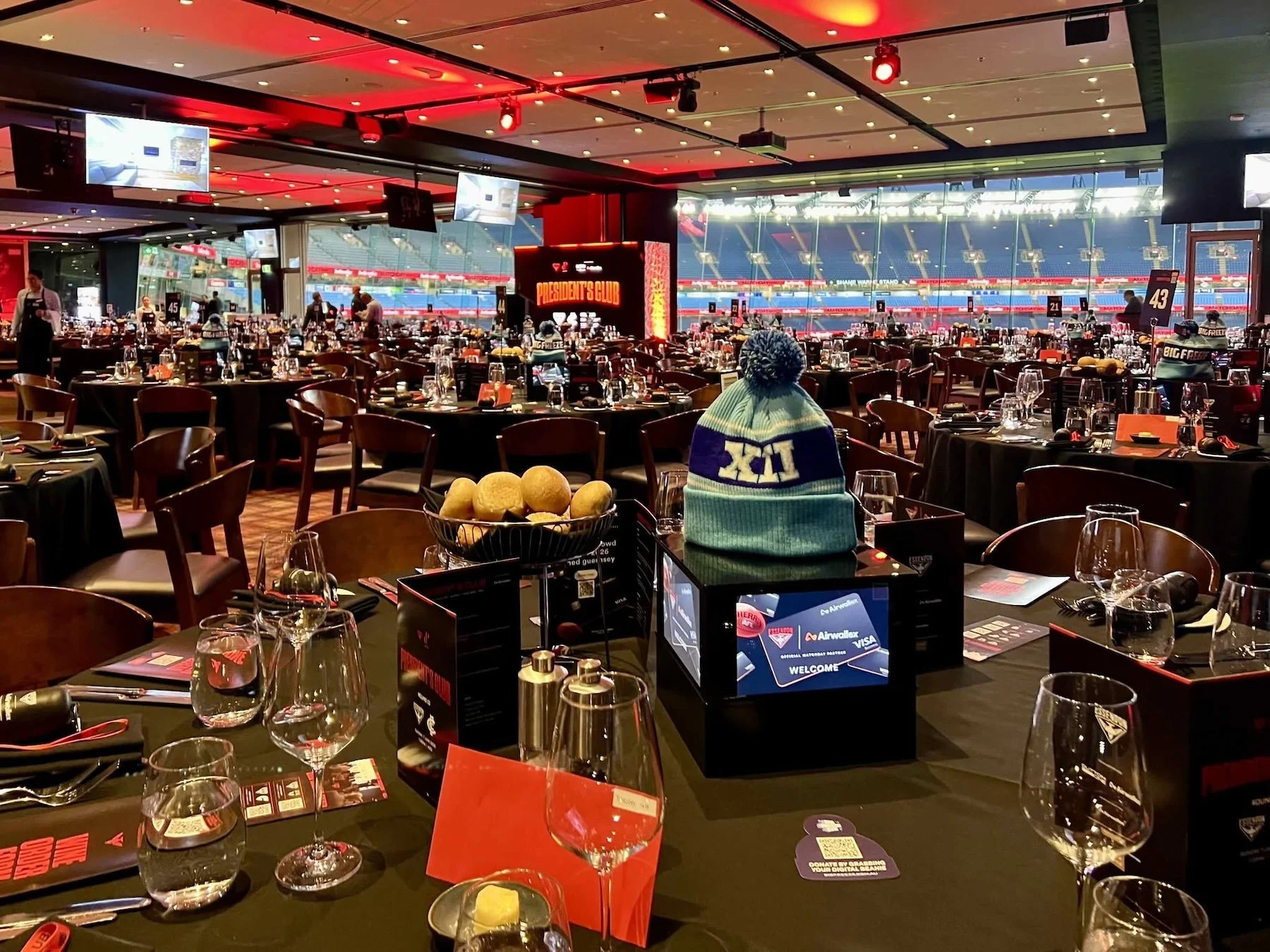 Airwallex Corporate Hosting Essendon Football Match 2026 held at Melbourne Cricket Ground