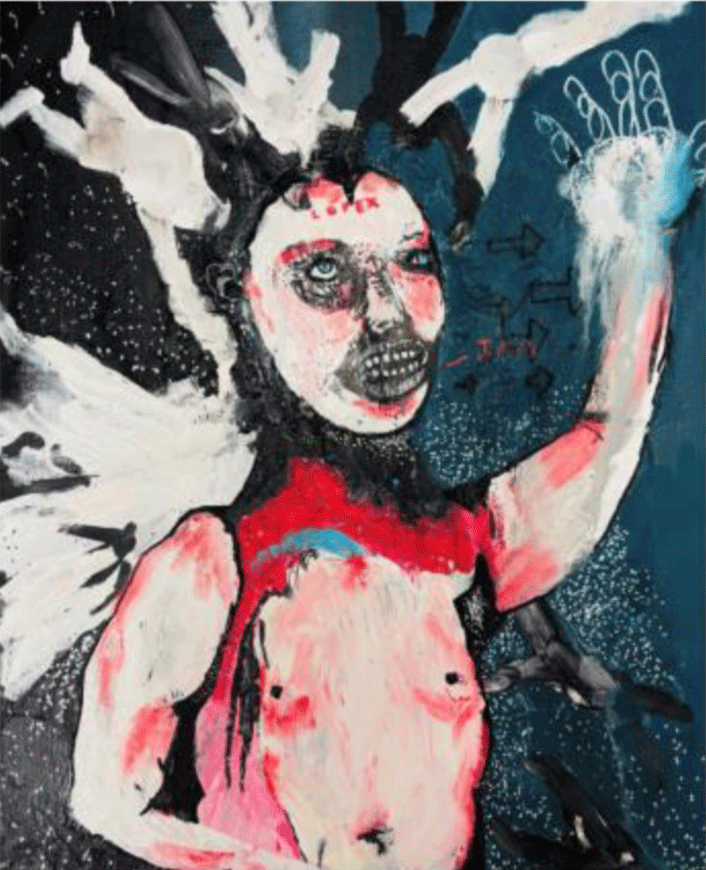 Paul Rhodes, ‘The Declaration’, 2025, mixed media, 600 × 400mm.