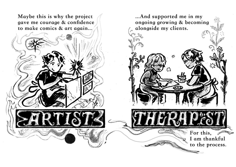 Figure 8. cat ko, Reflection (page 8), 210 × 297mm (spread).