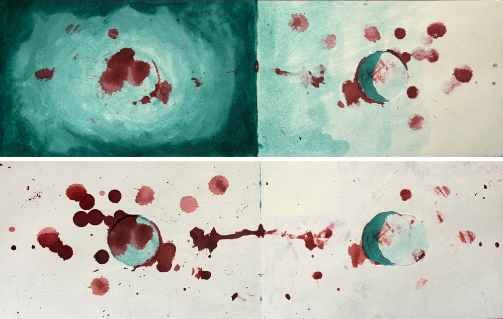 Artwork no. 15. Above – first page; below – second page