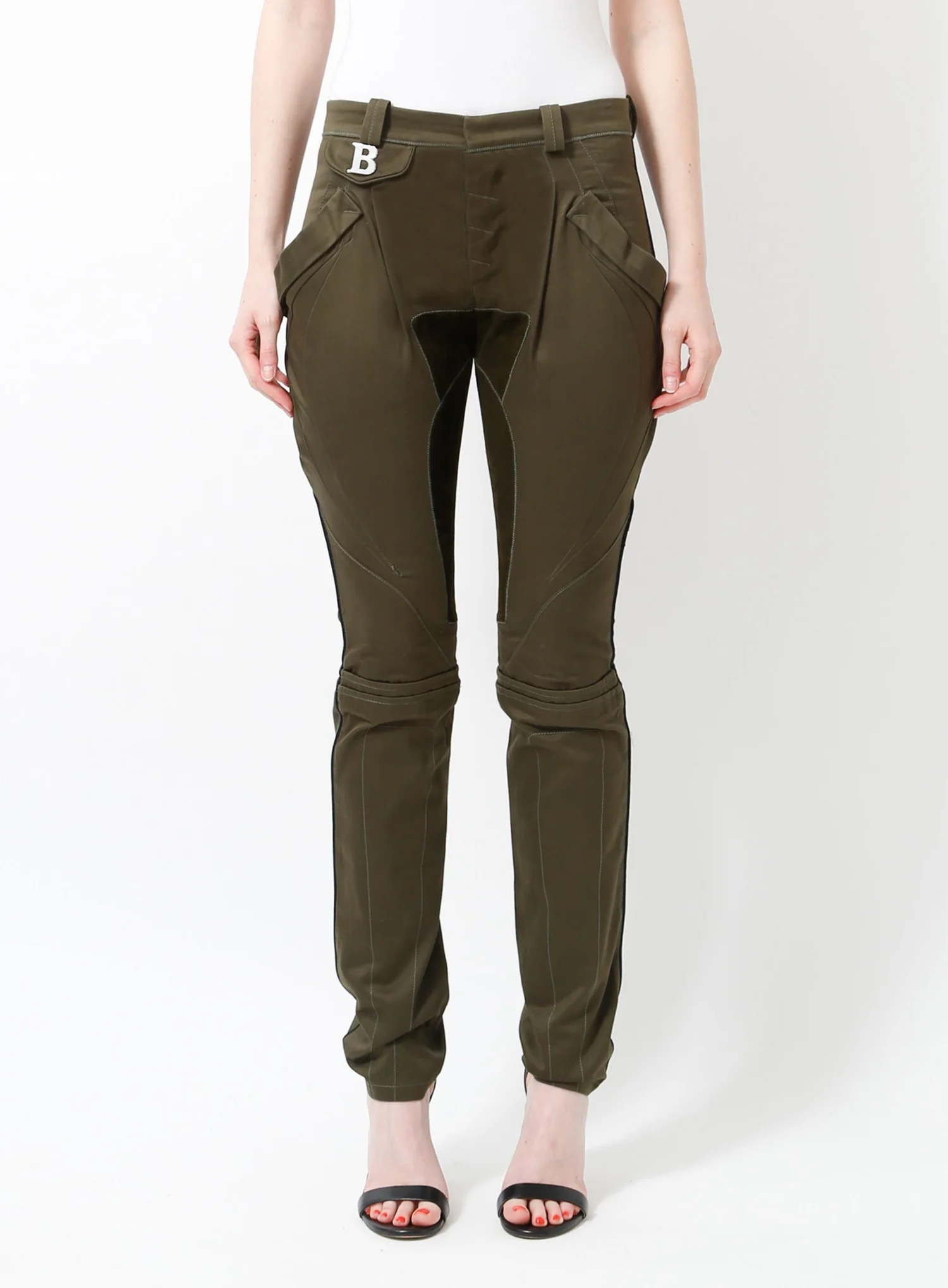 パンツ BALENCIAGA Woman Pants Green 681822TRLC7 3001 BALENCIAGA: Pants woman - Green | Balenciaga pants