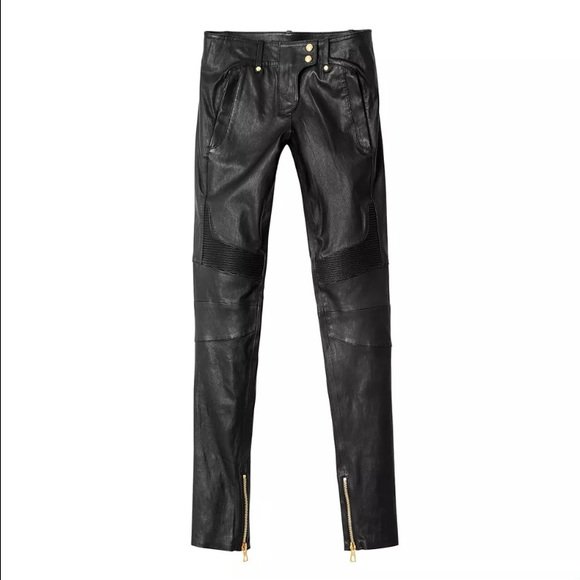 Balmain H&M Moto Leather Pants — ORNAMENTAL EXCESS