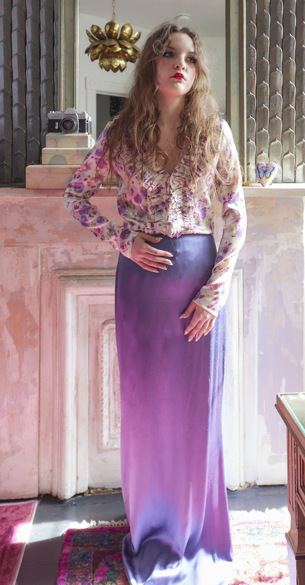 luisa beccaria silk dress Luisa Beccaria Spring 2019 Couture Fashion Show