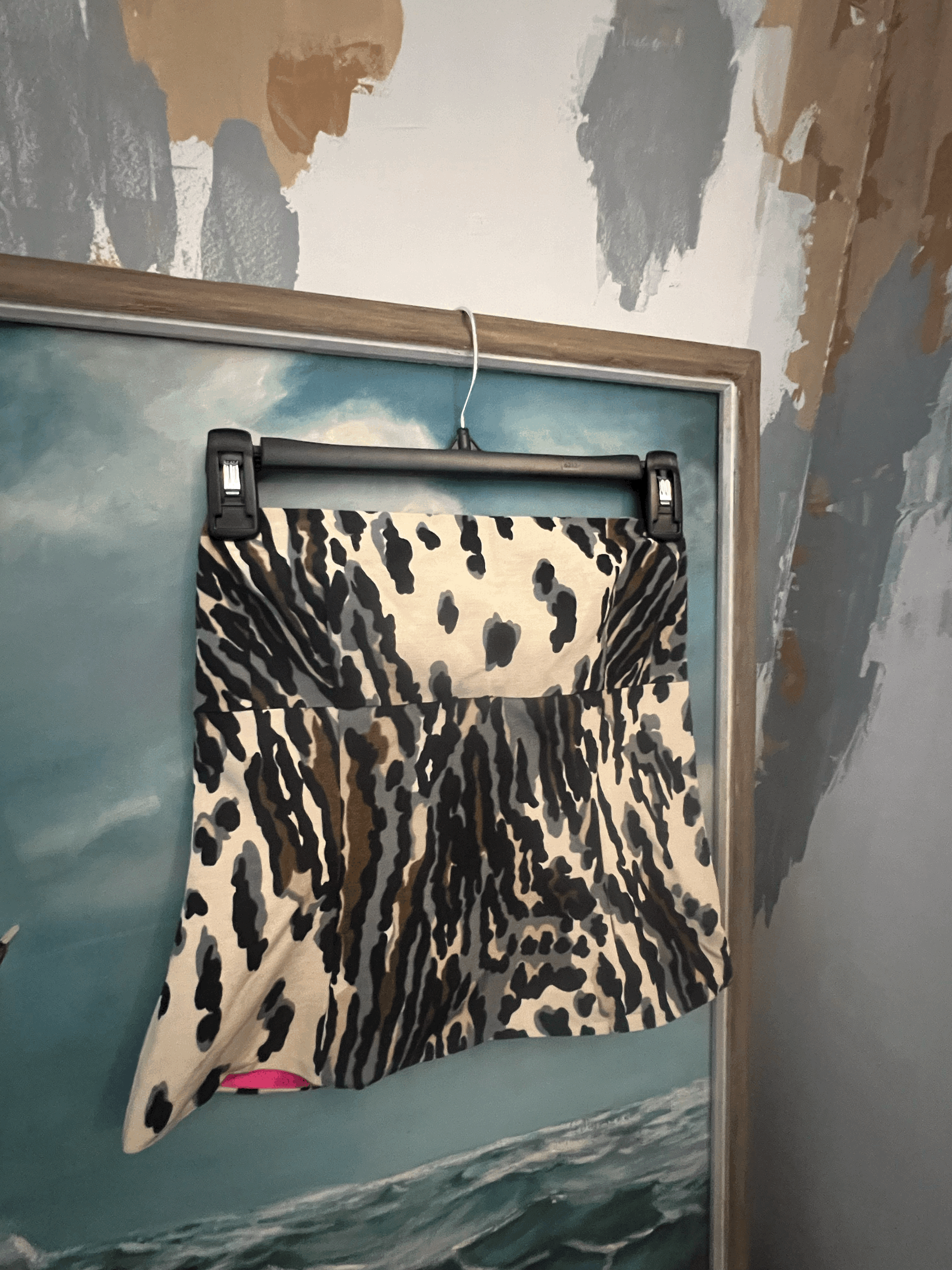 1990s Trina Turk Leopard Bustier Sz 2 front