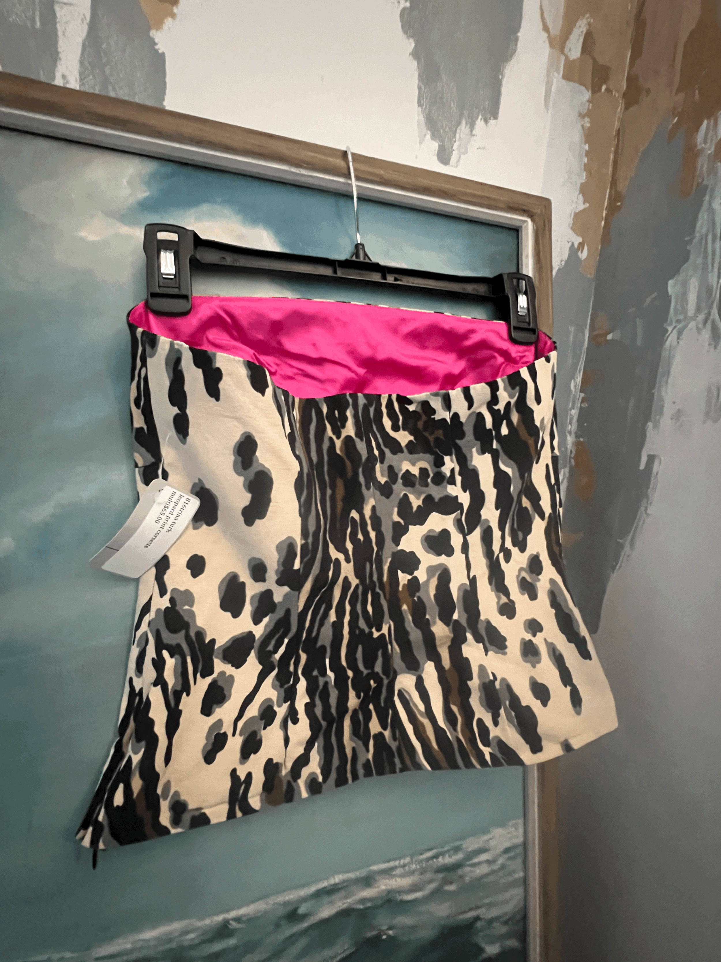 1990s Trina Turk Leopard Bustier Sz 2 back