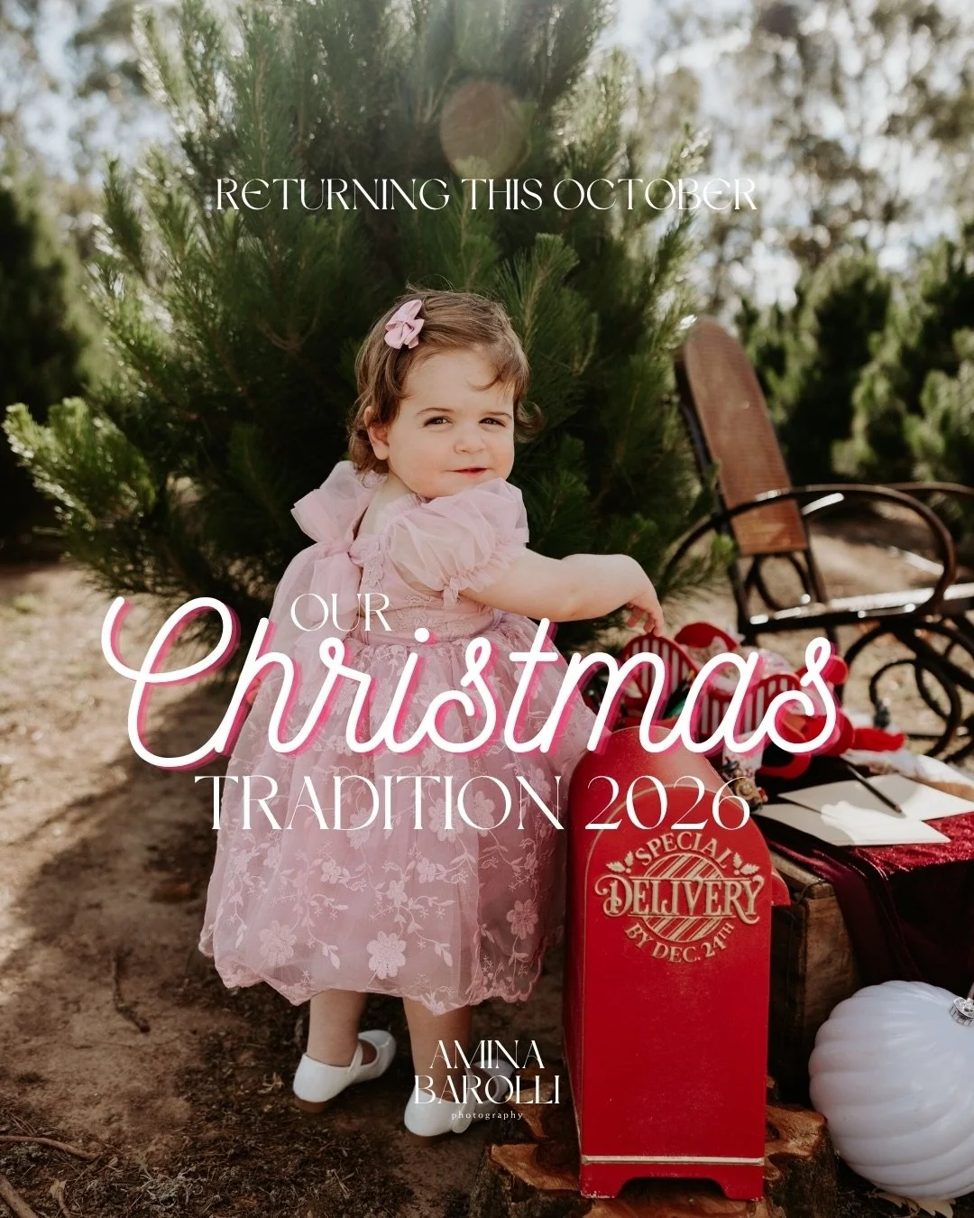 Now open to ALL - Just 7 spots remaining!!! 

Some traditions become part of your family&rsquo;s story without you even realising. For so many of these beautiful families, a visit to the Christmas tree farm each October has become exactly that.

This