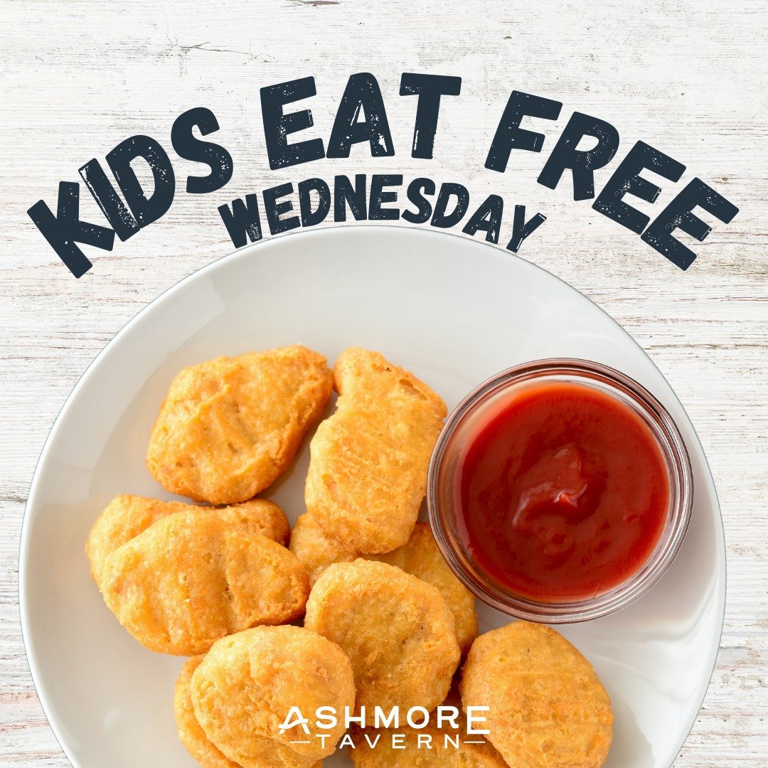 It's Kids Eat Free Wednesday at Ashmore Tavern! 🎉

Bring the whole family and enjoy a stress-free dining experience where kids eat for free with every adult meal purchased! 😊🍽

Book your table now with the link in our bio to treat your little ones