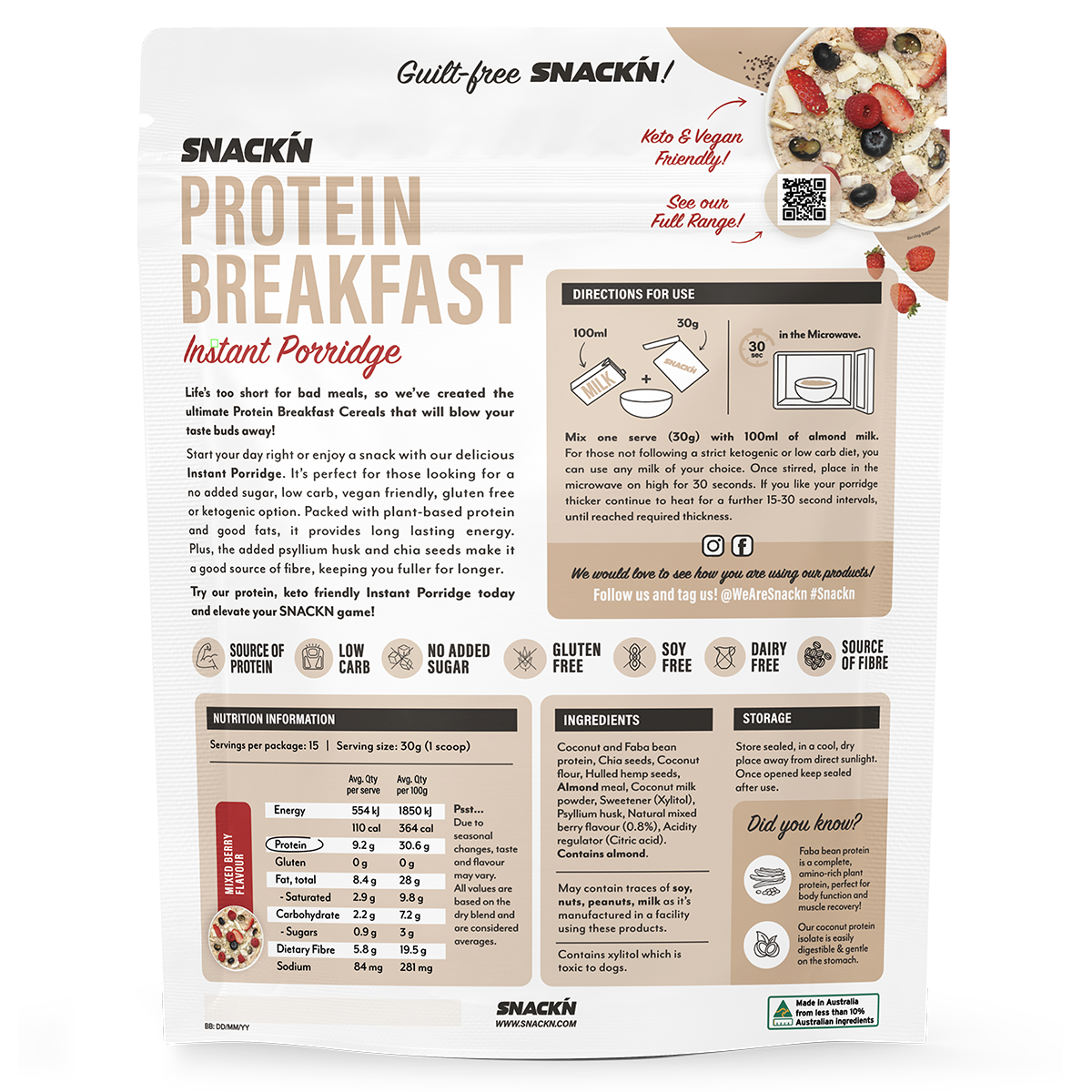 Snackn_ProteinBreakfast_InstantPorridge_450g_MixedBerry_Back.png