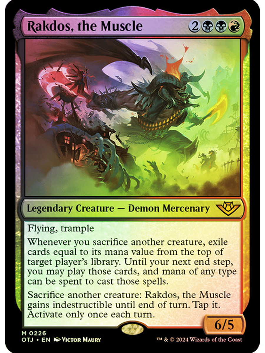 RAKUDO様 Rakdos the Muscle Artist Proof (Nonfoil & Foil) — Victor Maury