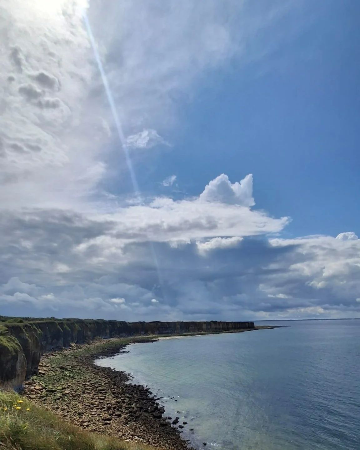 Het wolkenspel boven Normandië