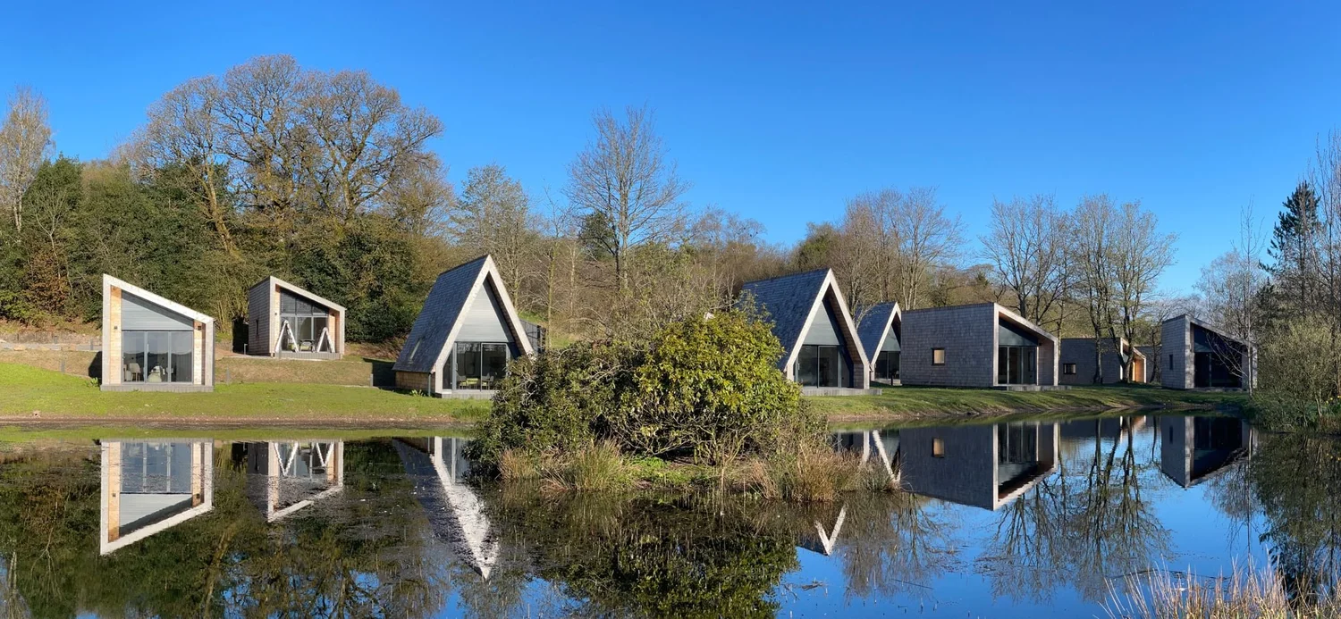 Sunshield louvres installed on a Lake District holiday cabin