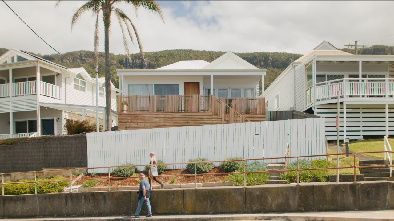 Coledale Cottage coastal residential architecture and timber facade in Regional NSW documented by Light & Lines Architectural Photo & Cinema.