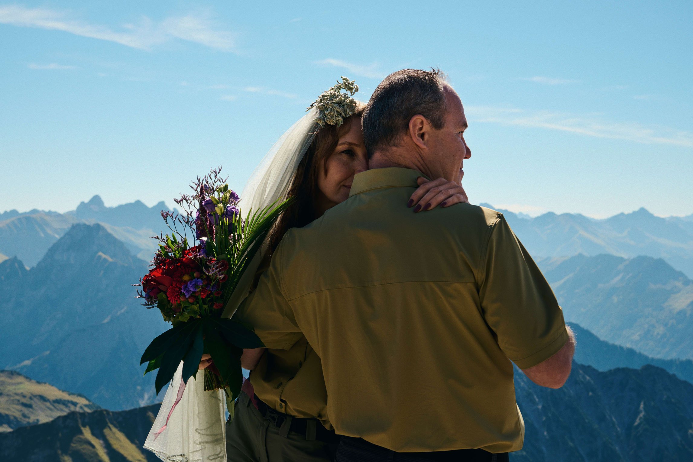 Hochzeit auf dem Nebelhorn im Allgäu