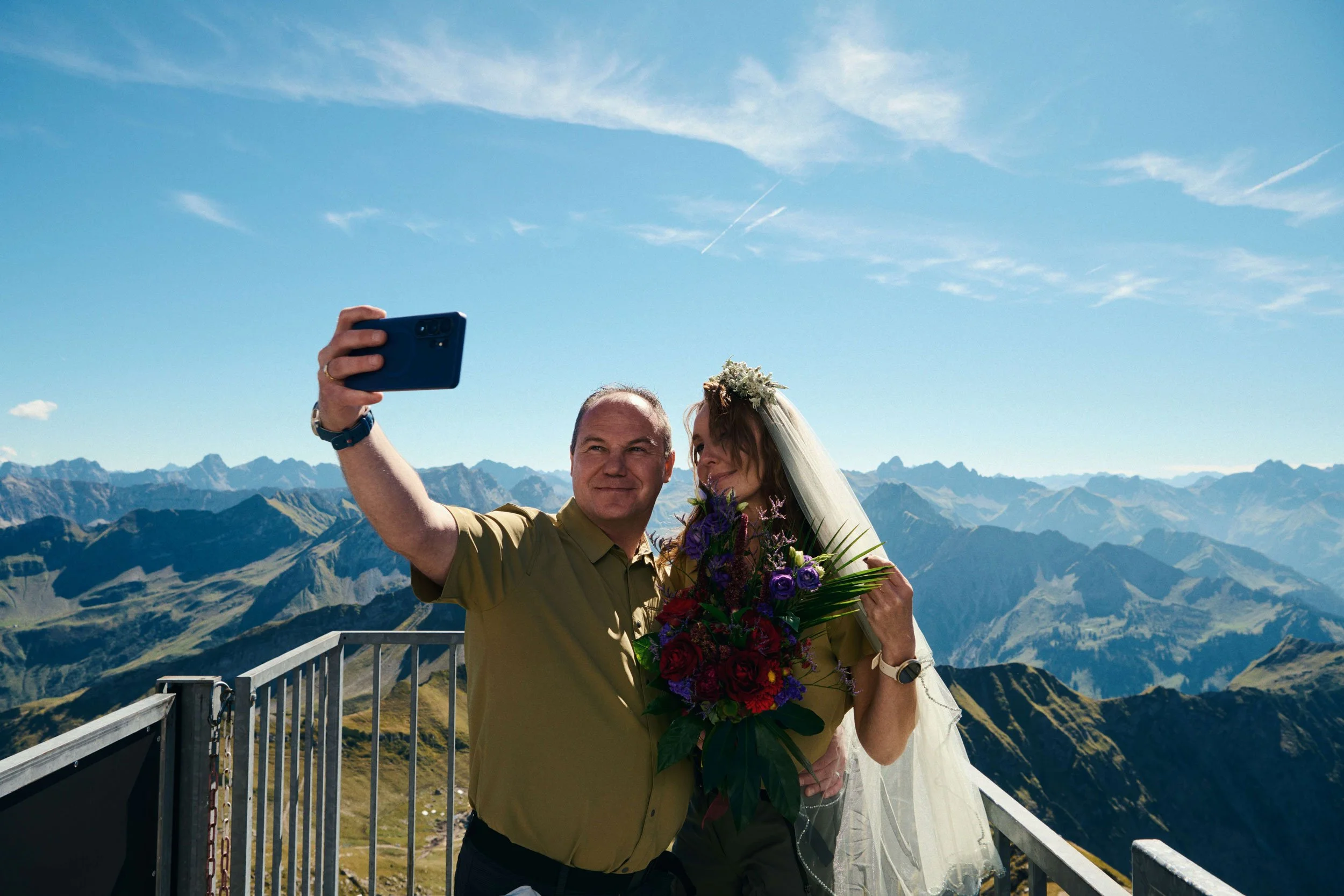 Hochzeit auf dem Nebelhorn im Allgäu