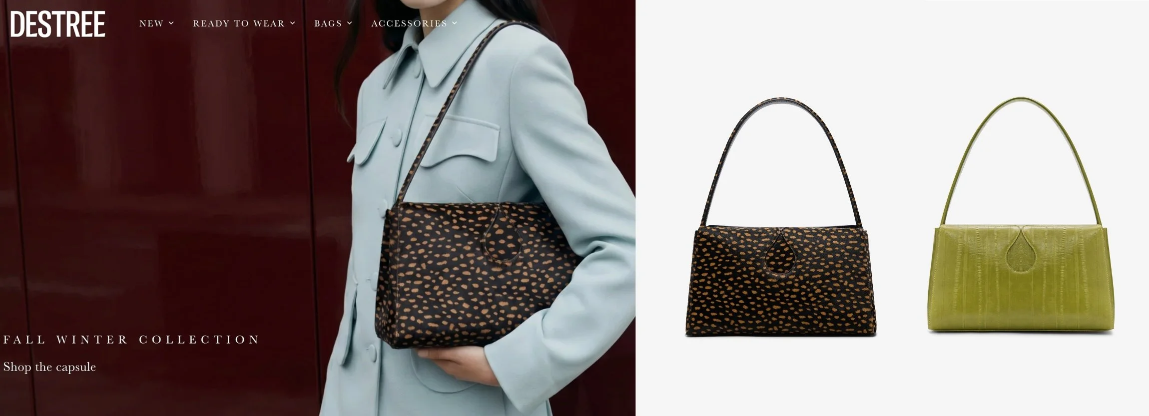 Destree handbag packshots captured with ORB360