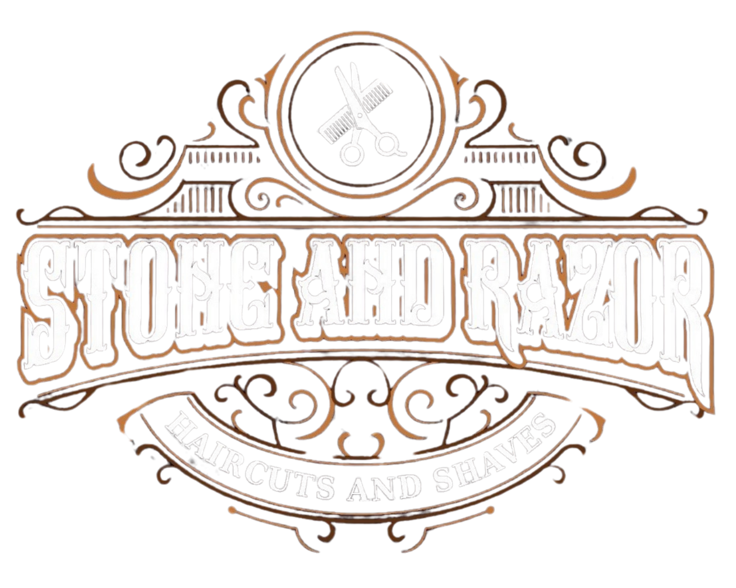 Stone and Razor Barbershop Logo in Burleson, Texas