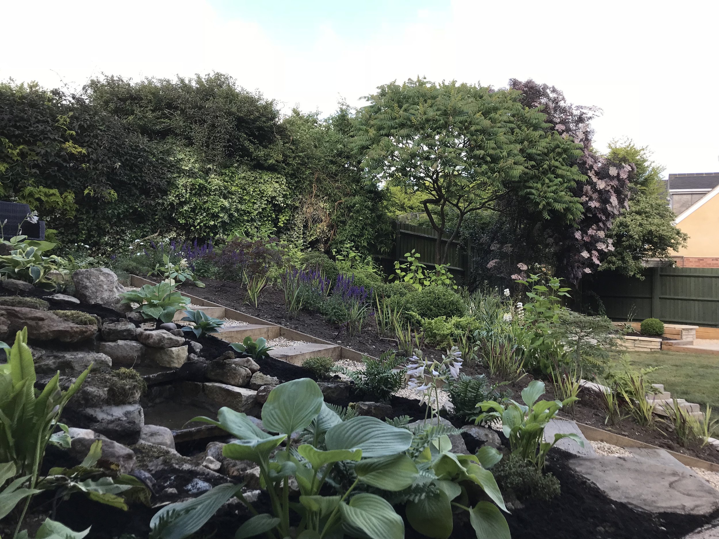 Using natural level changes to create water habitats. Great Easton. Northamptonshire