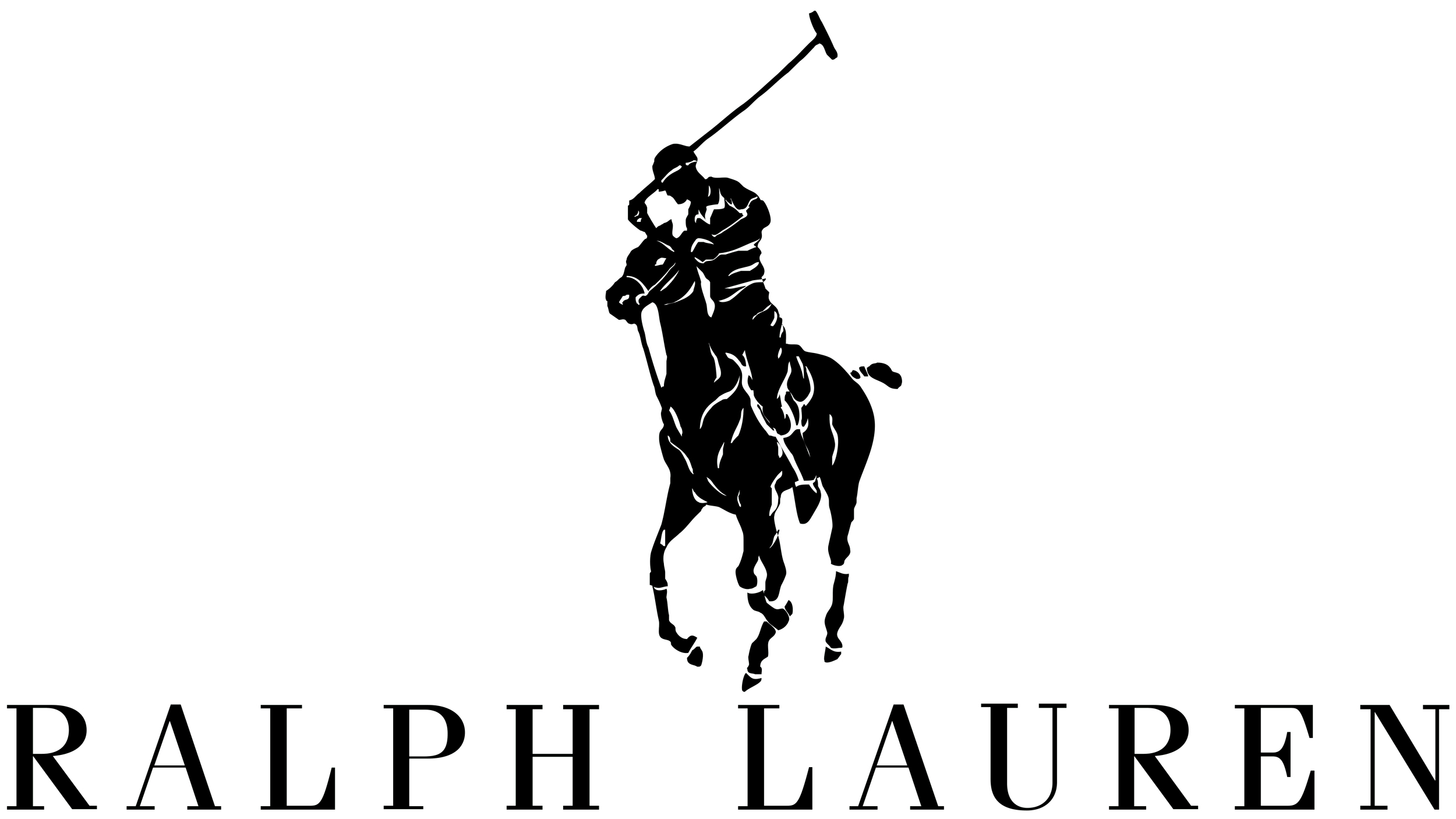 Logotipo en línea de un jinete sobre un caballo con una lanza, con letras que dicen 'PALT PLI LAUREN' debajo.