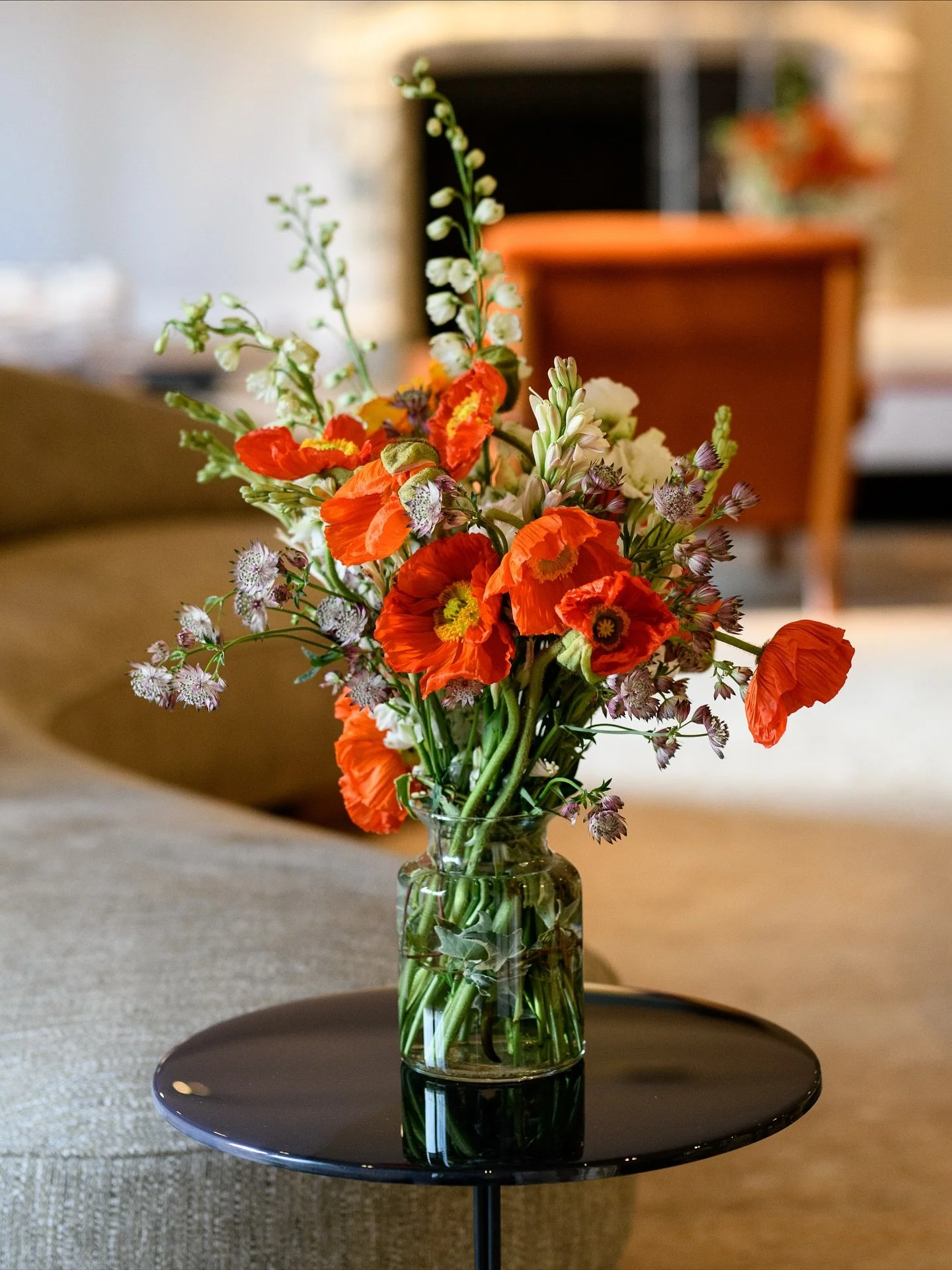 Tuberoses and poppies for Anna 🫶