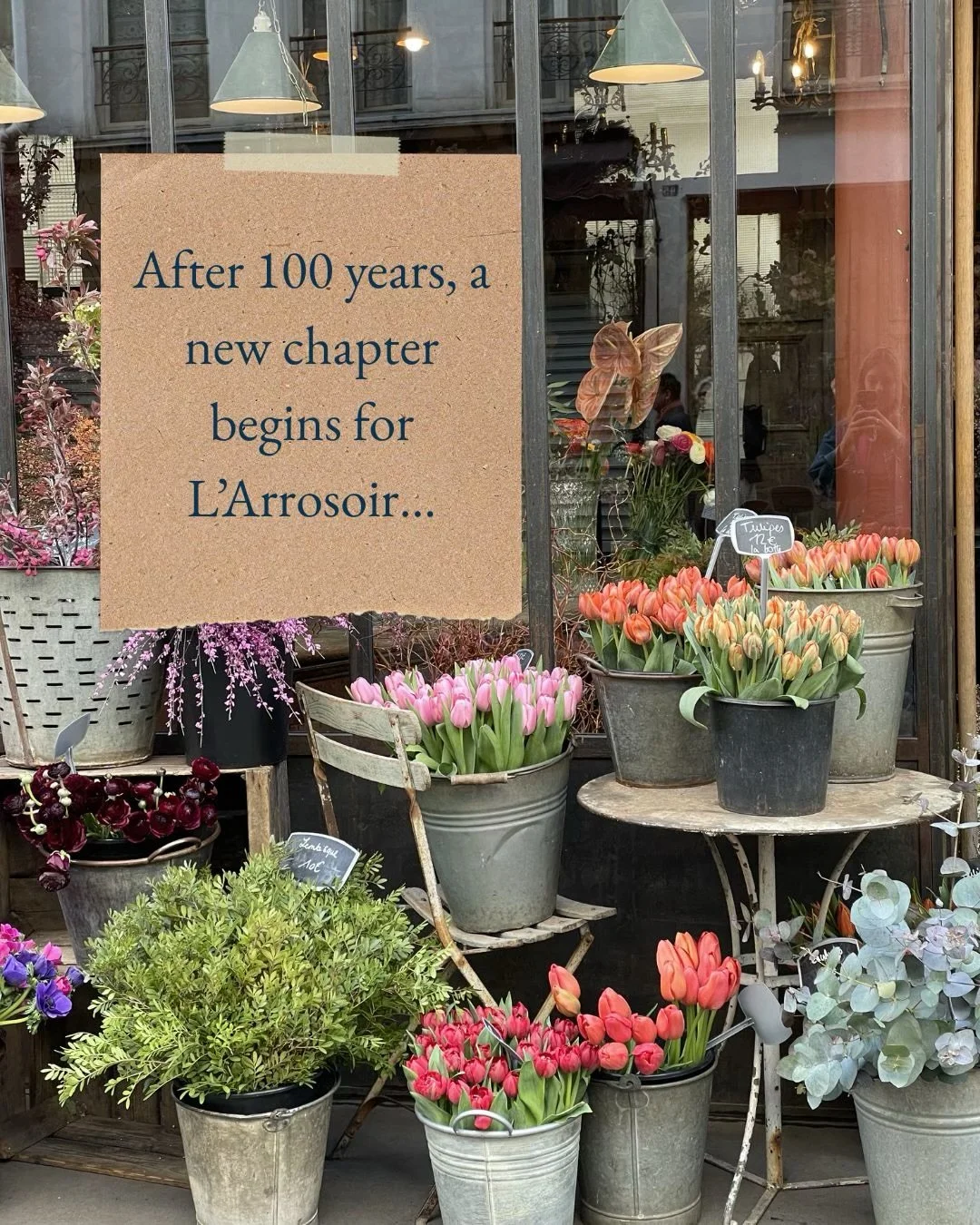 After 100 years a new chapter is starting for L&rsquo;Arrosoir&hellip;

#aprilfools