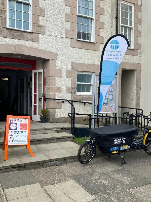 Outside the Greener Berwick Repair Cafe