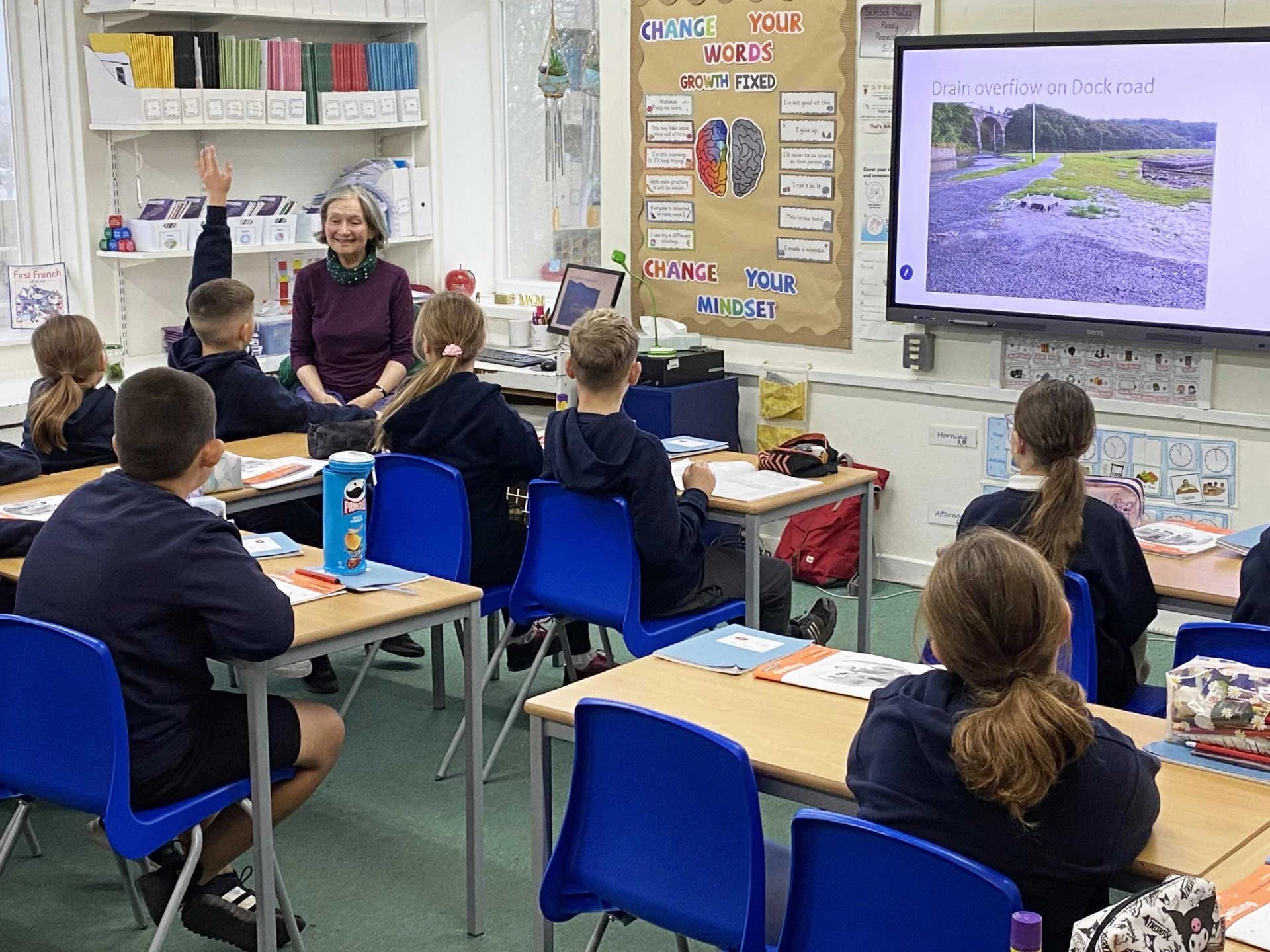 Action Group brings algae monitoring talk to local school