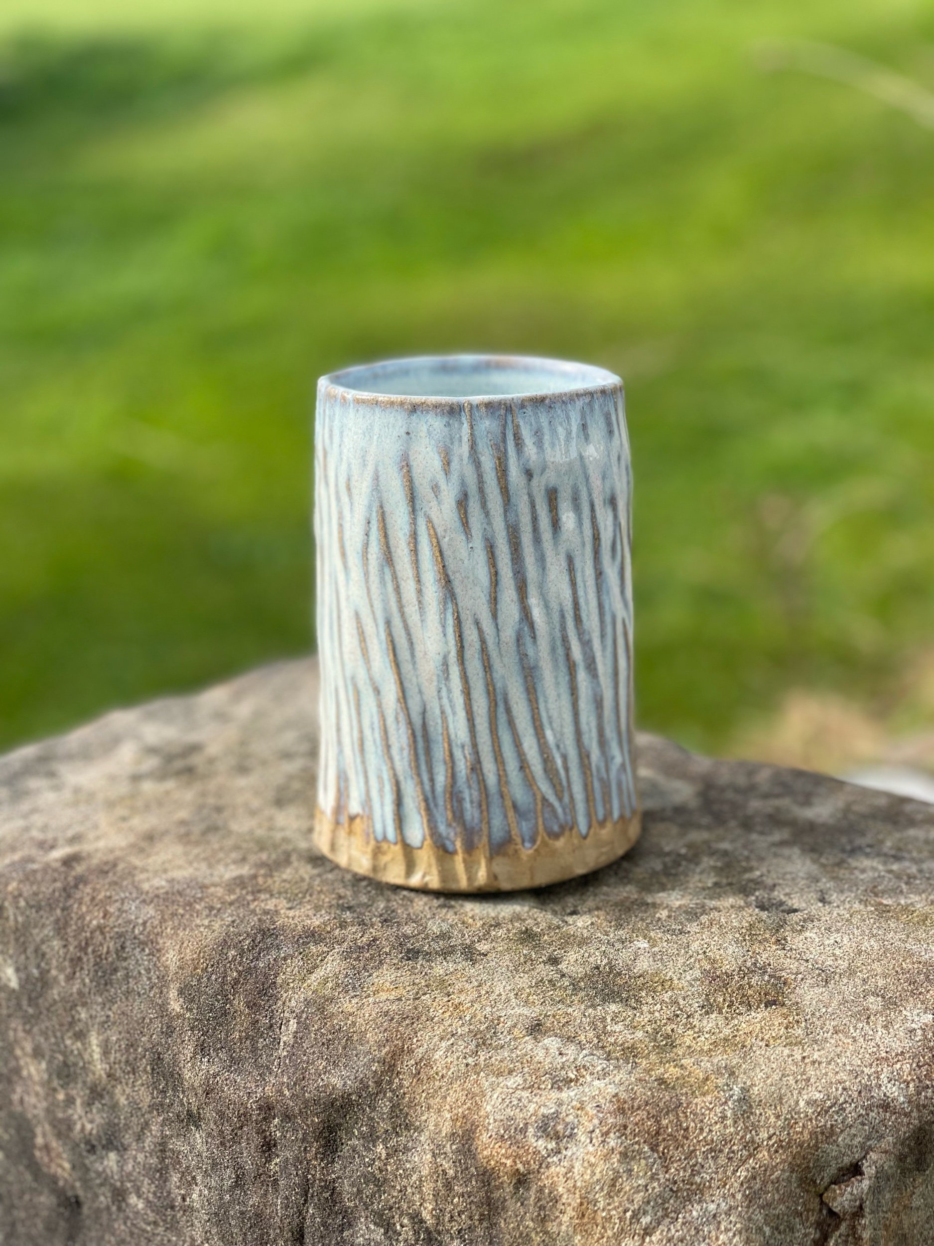 Seashell glaze vase