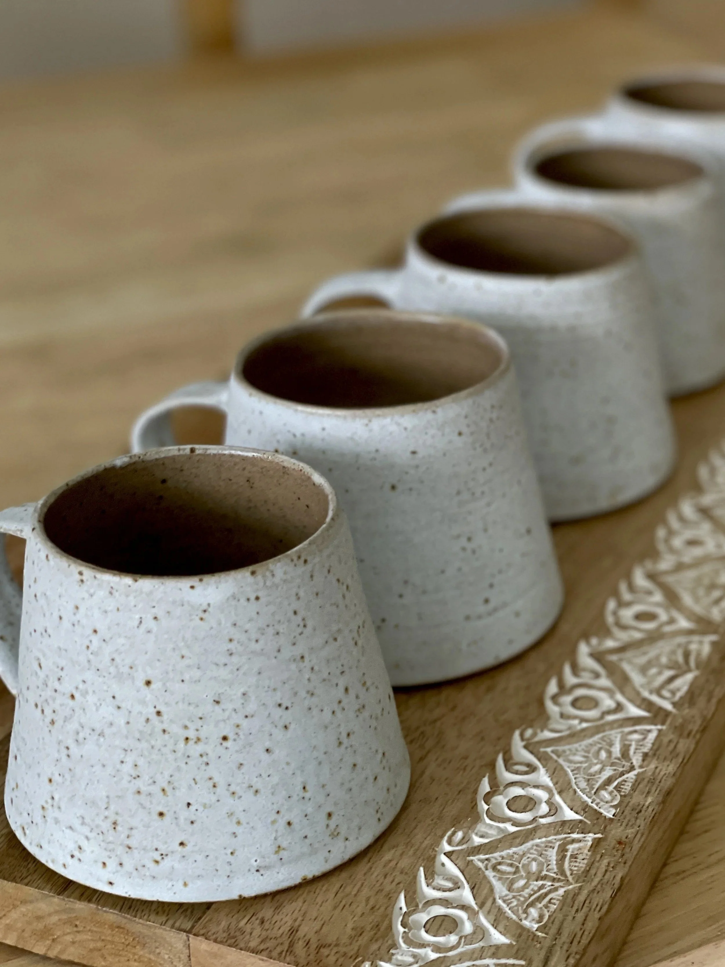 Handmade Stoneware cups and mugs