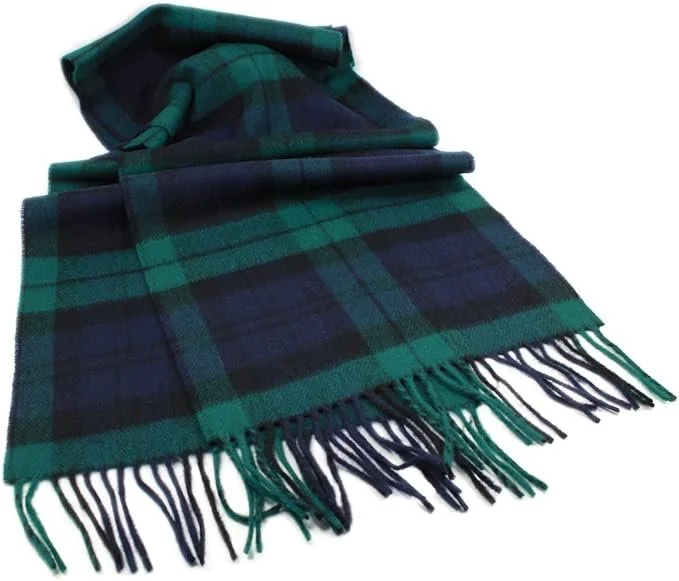 tartan wool scarf