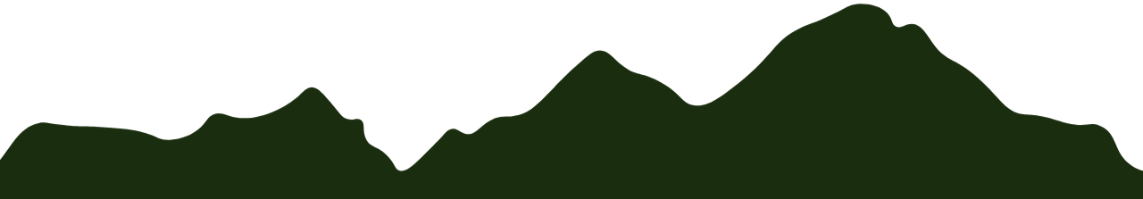 Silhouette of mountain range against a black background.