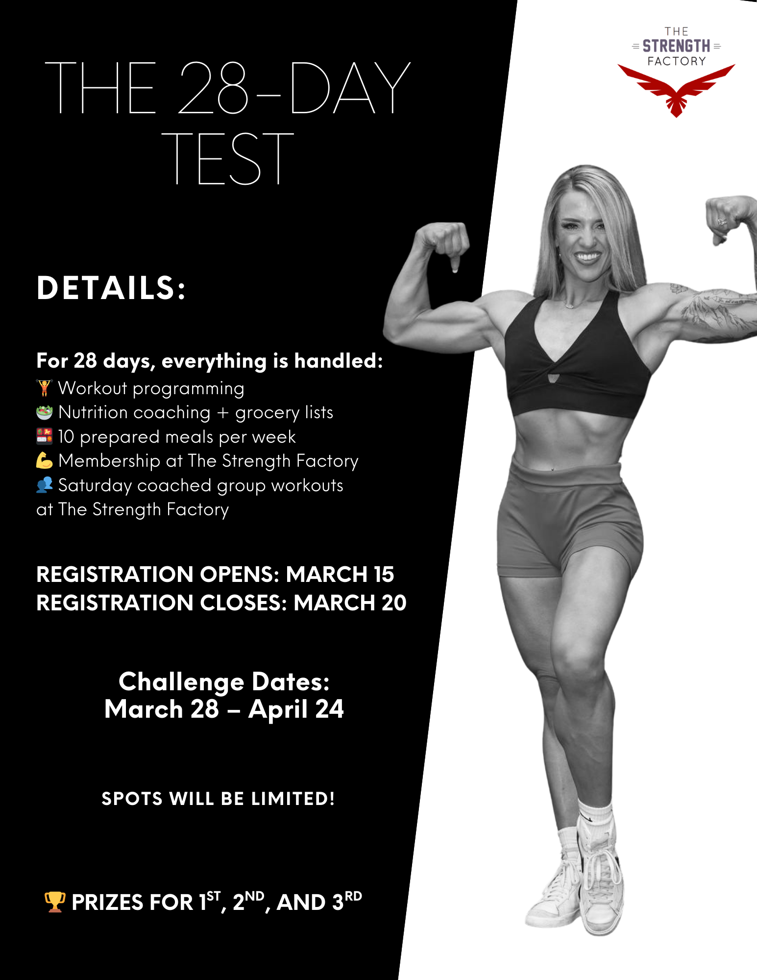 Black and White Modern Gym Fitness Flyer.png