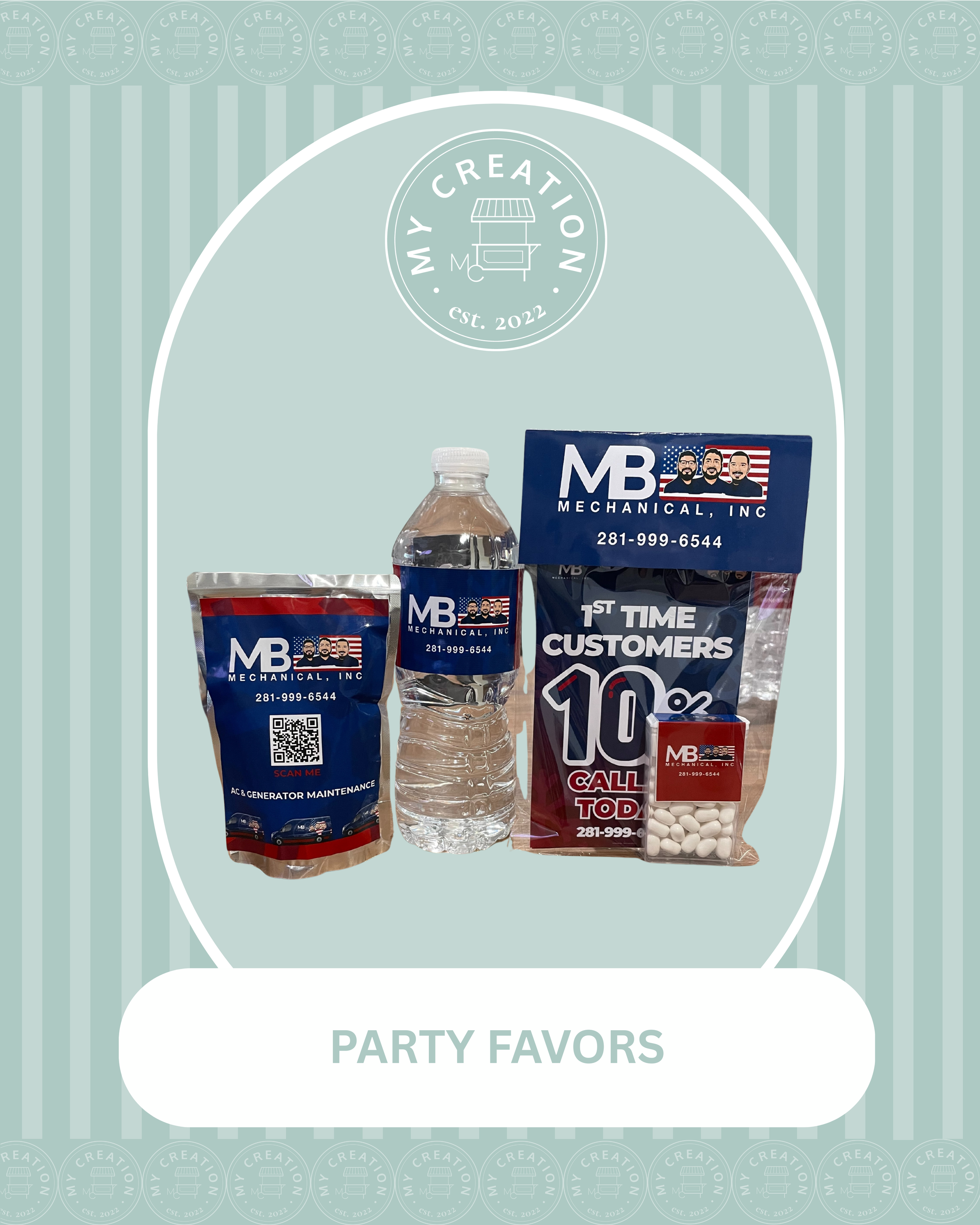  
  Party Favors - Custom Pricing 