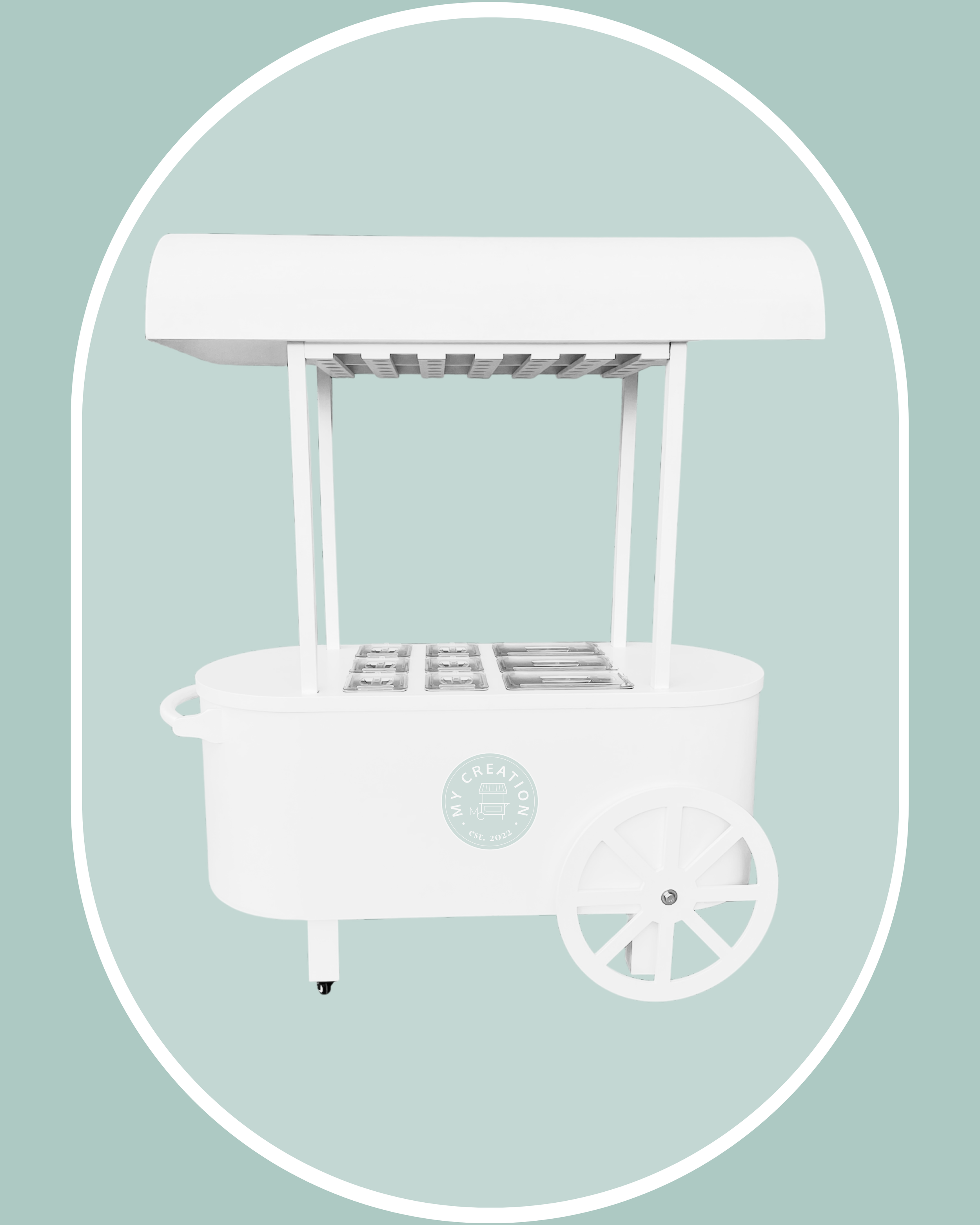  
  White Flower - Inserts   
      *Price is just for cart rental with inserts. Please request if wanting food/candy/gelato.        
  $245 plus delivery