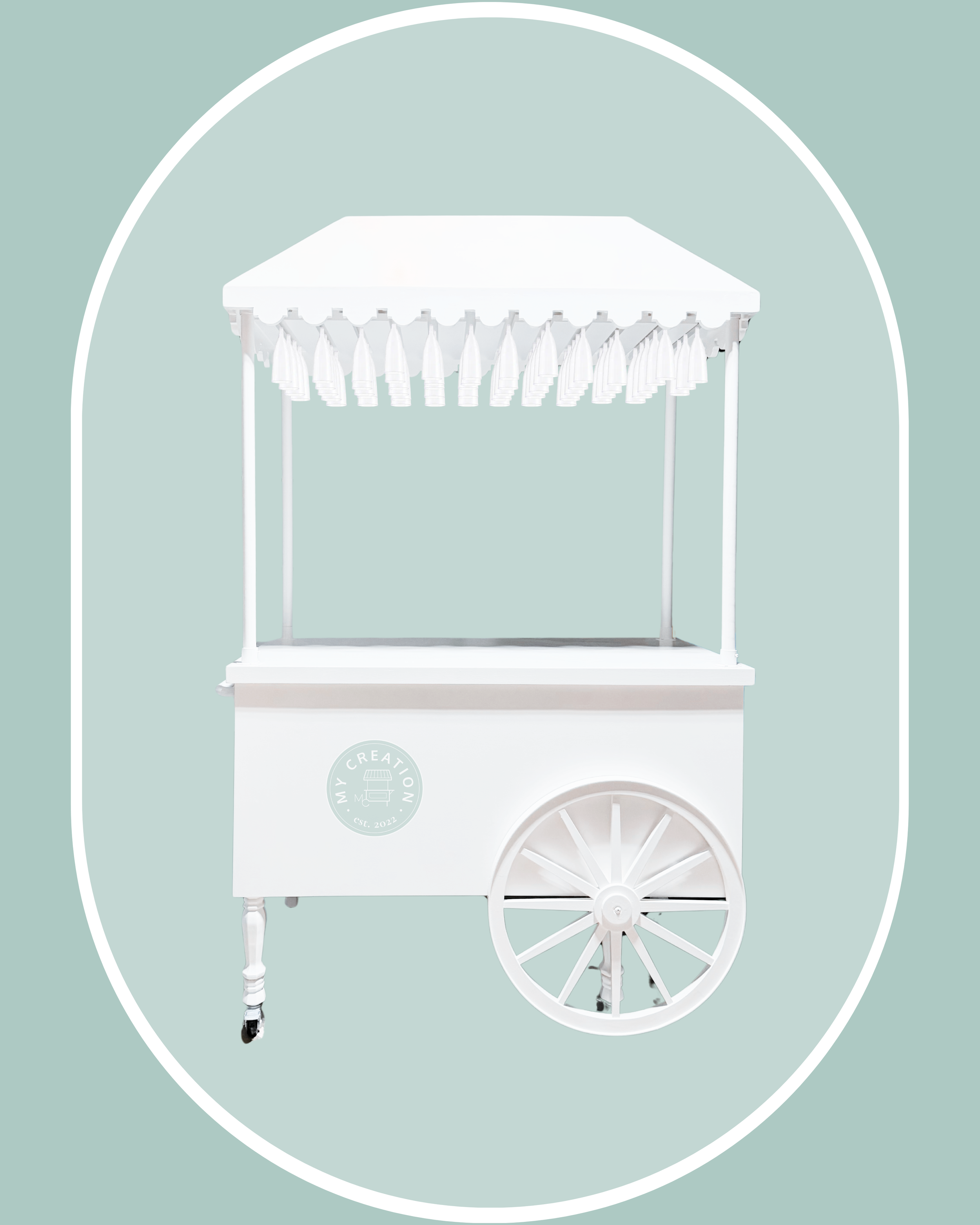  
  Pearl - Champagne Cart    
      *Comes with 42 plastic champagne glasses.        
  $120 plus delivery