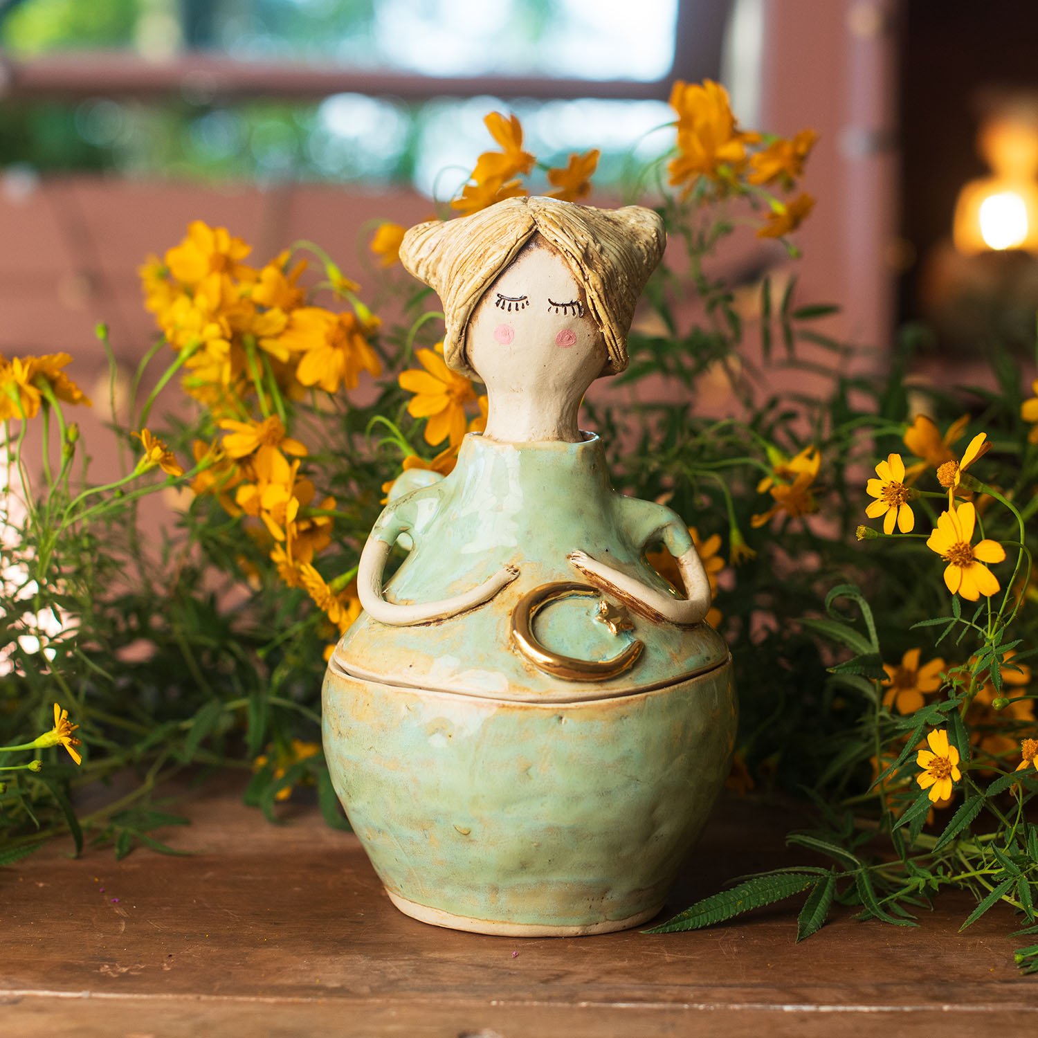 Moonlit Blossom ~ Fairy Jar