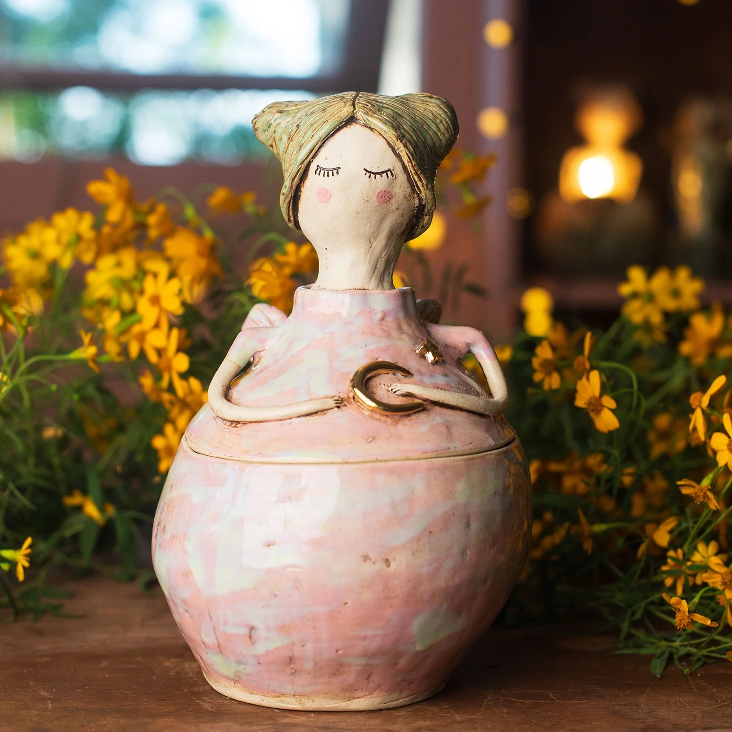 Moonflower Meadow ~ Fairy Jar