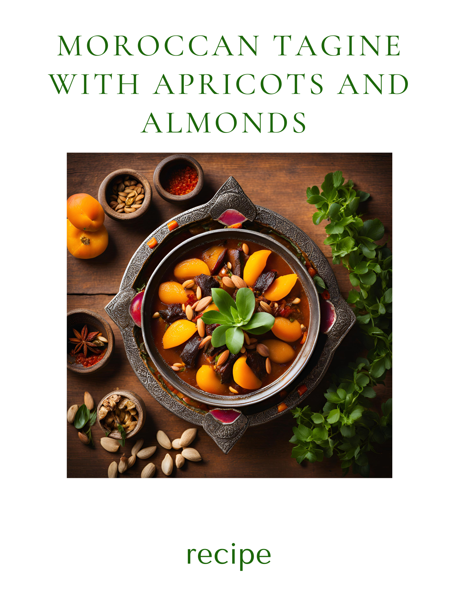 Moroccan Tagine with Apricots and Almonds
