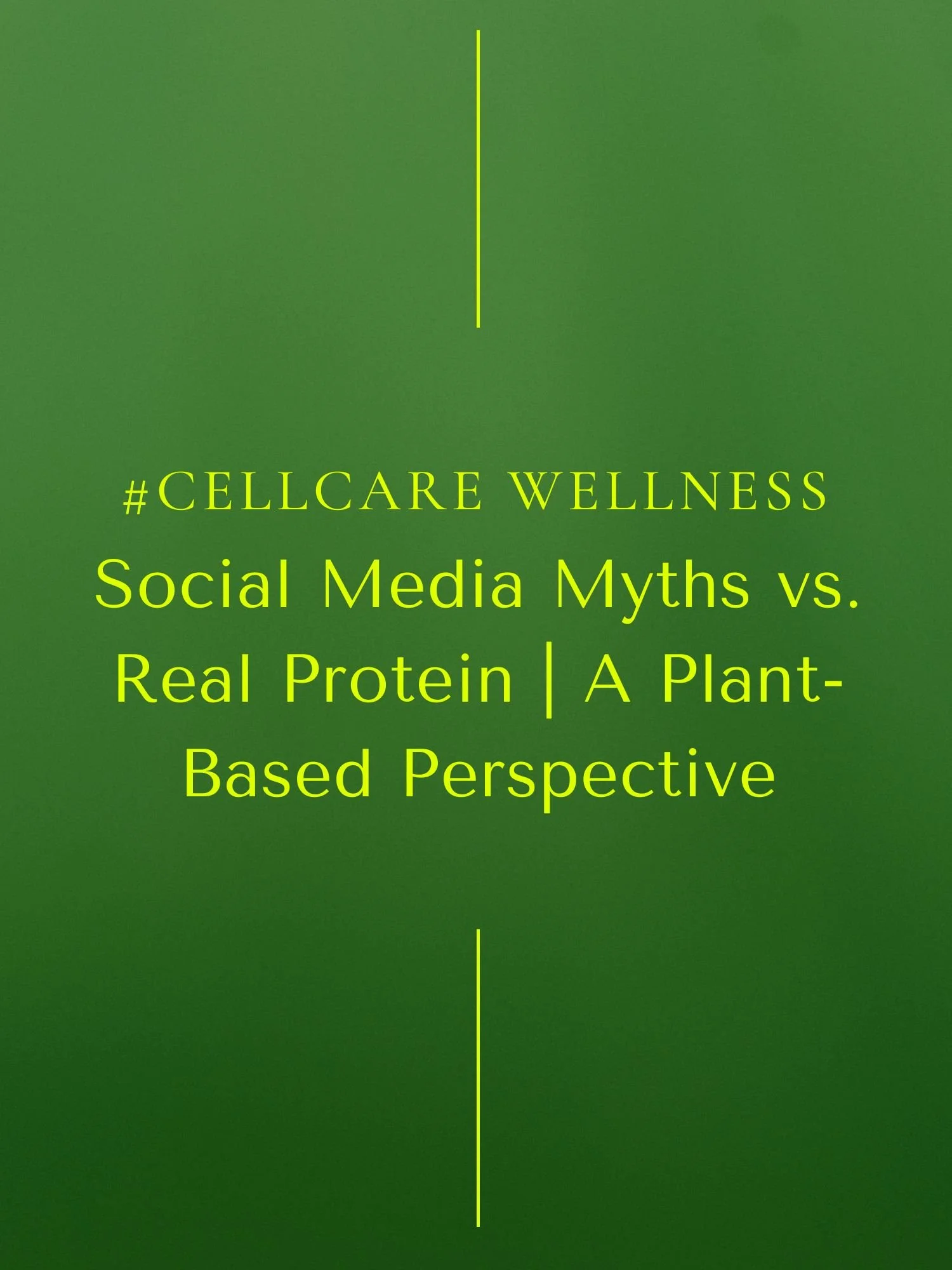 Social Media Myths vs. Real Protein | A Plant-Based Perspective