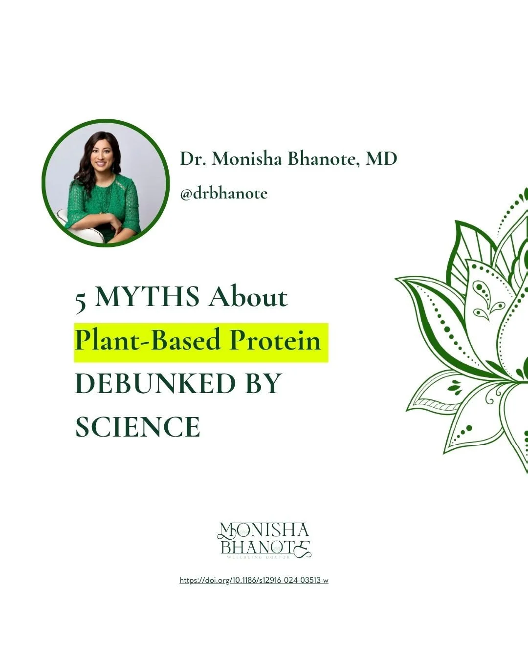 🌱 5 Myths About Plant-Based Protein &mdash; DEBUNKED by Science 💪⁠
⁠
There&rsquo;s a lot of confusion about protein &mdash; especially when it comes from plants.⁠
Let&rsquo;s separate fact from fiction 👇⁠
⁠
MYTH #1 ❌ &ldquo;You can&rsquo;t build m