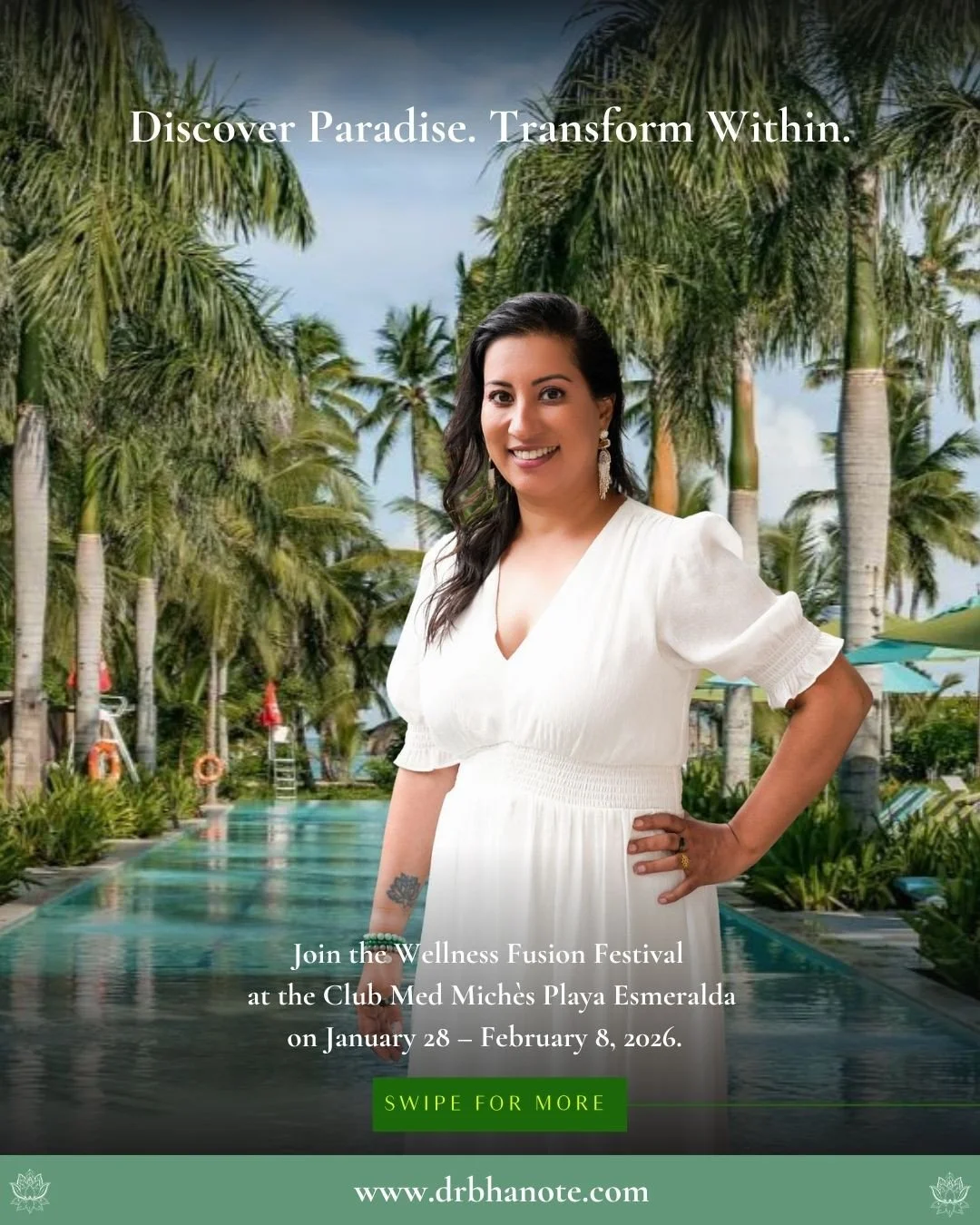 I&rsquo;m honored to be collaborating with Club Med once again, this time at Mich&egrave;s Playa Esmeralda&mdash;one of the Caribbean&rsquo;s most pristine natural settings.⁠
⁠
This winter, I&rsquo;ll be guiding guests through an immersive wellness e