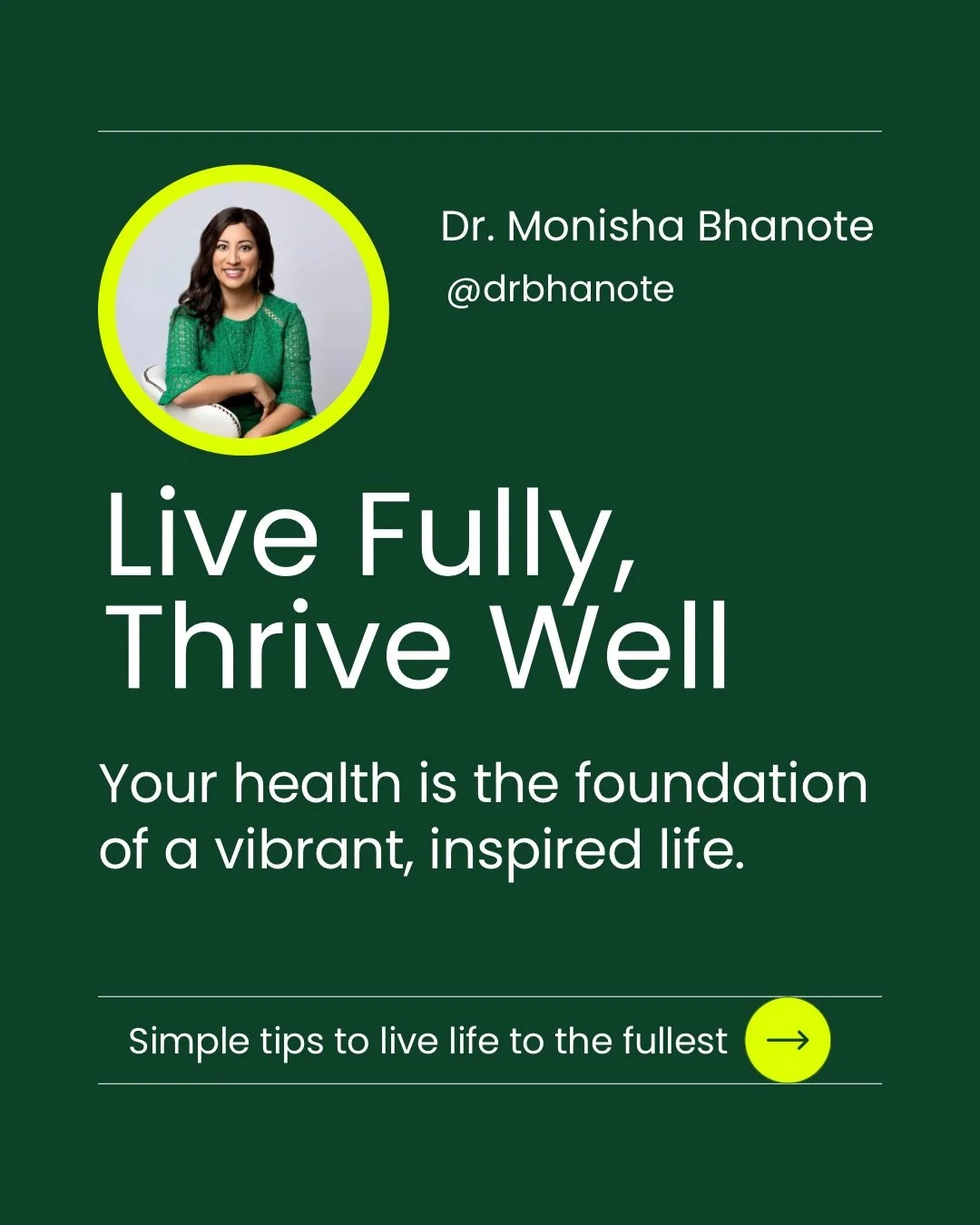 Thriving isn&rsquo;t about doing more, it&rsquo;s about supporting your body better. Calm the nervous system, nourish consistently, move with longevity in mind, and reduce stress to expand your life. When we prioritize health, we create the foundatio