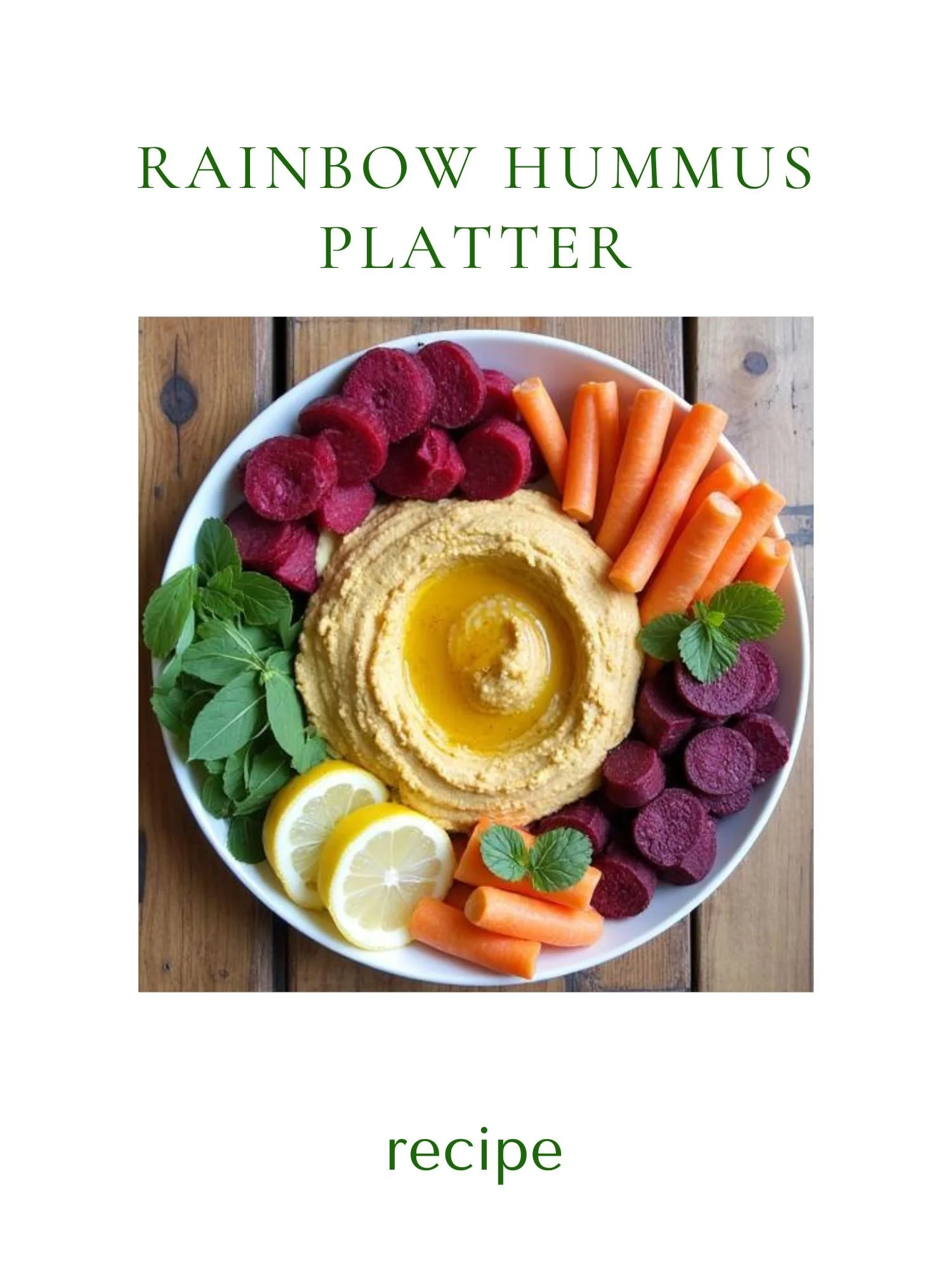 Rainbow Hummus Platter
