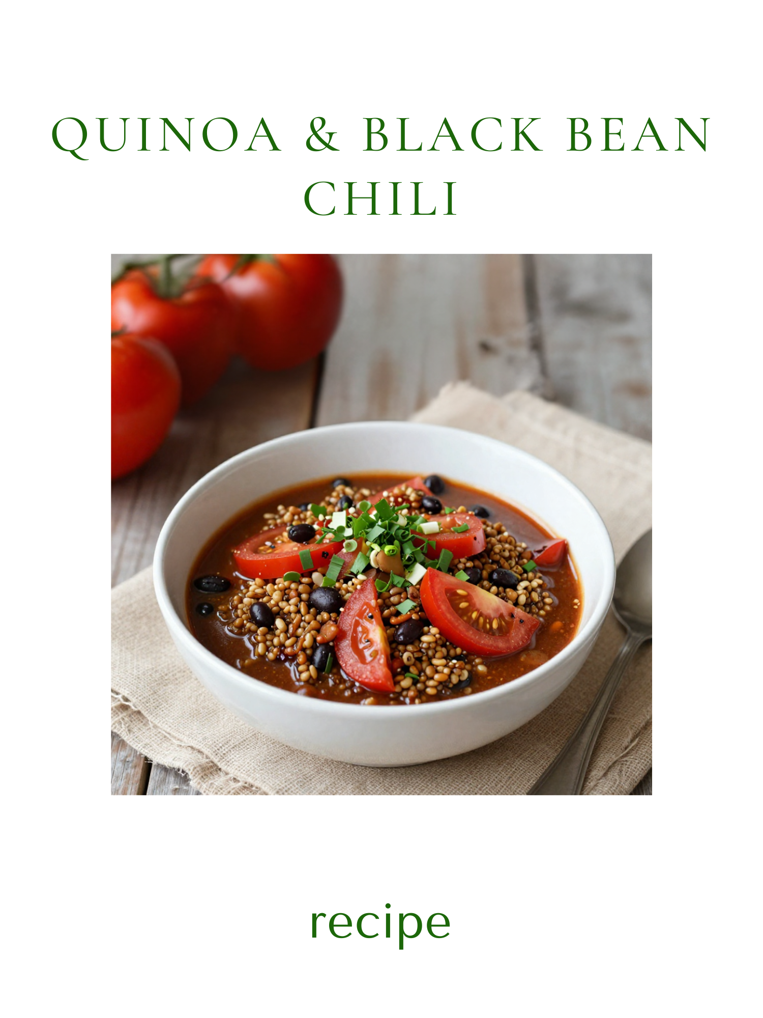 Quinoa &amp; Black Bean Chili