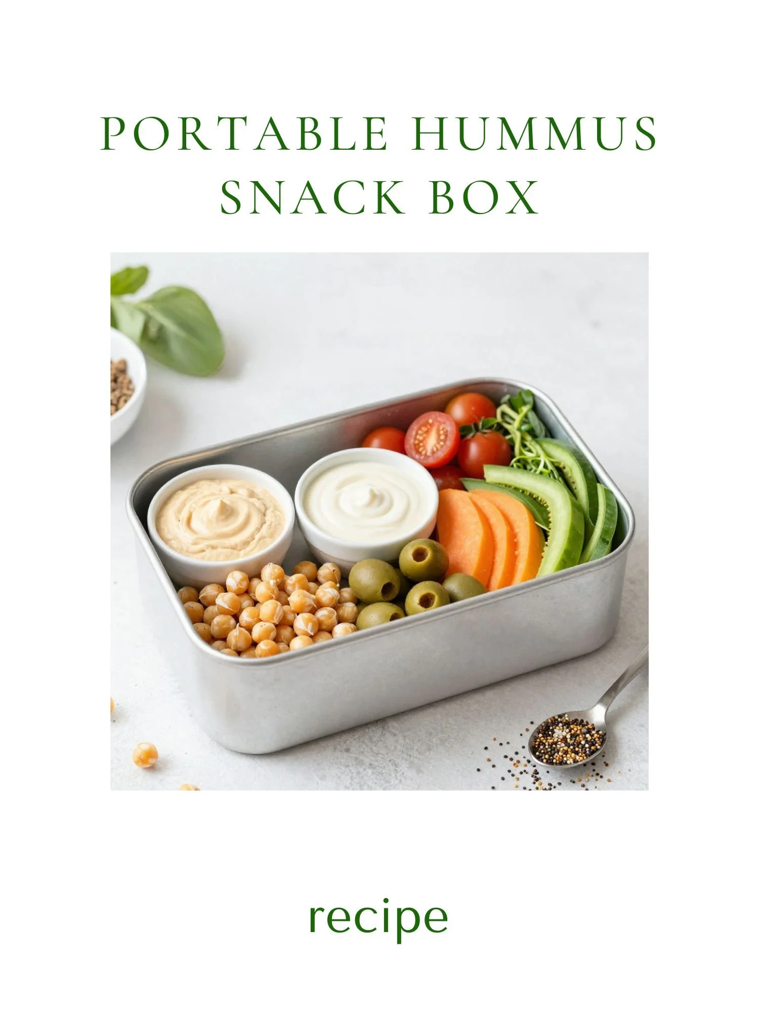 Portable Hummus Snack Box