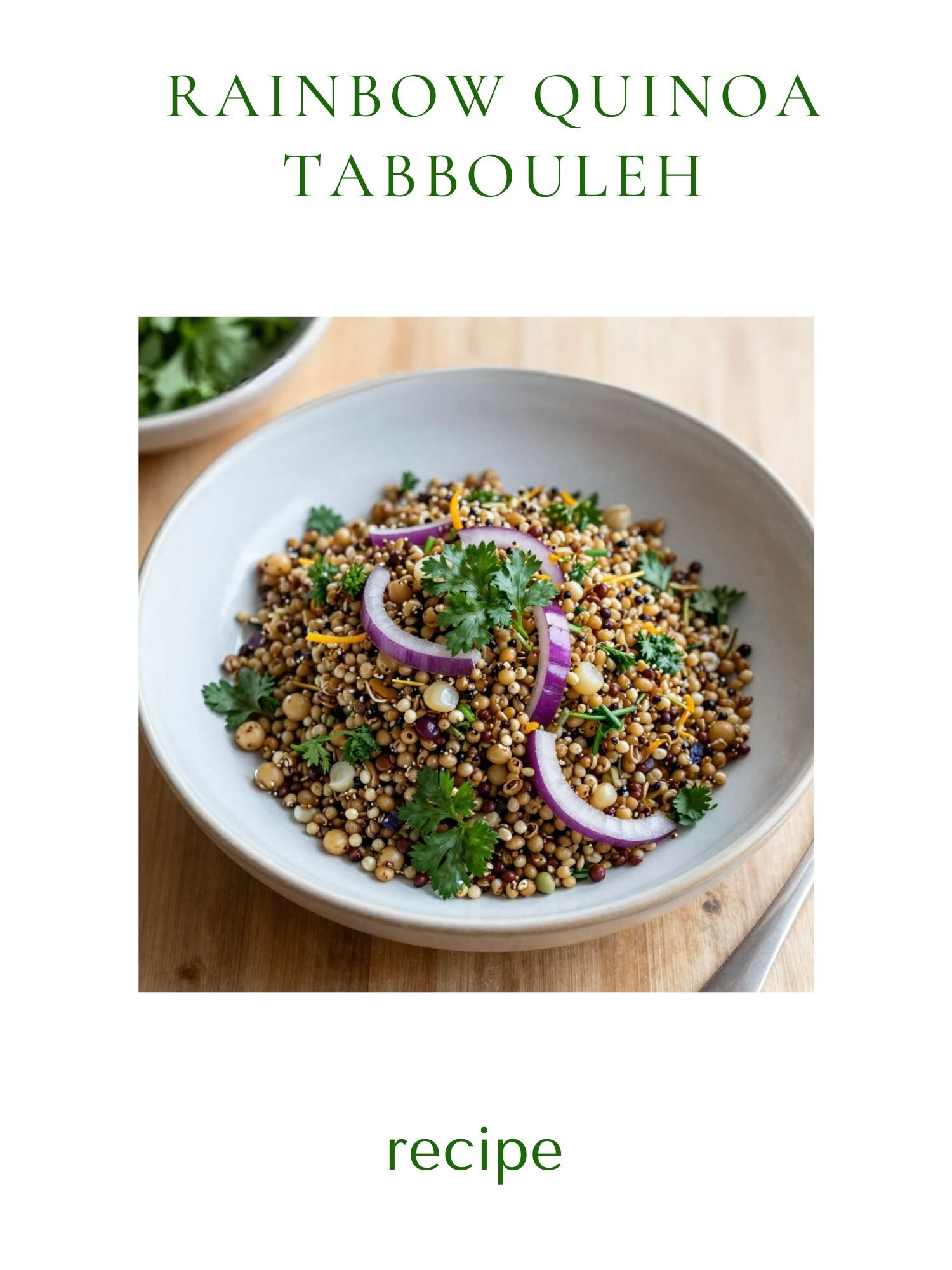 Rainbow Quinoa Tabbouleh