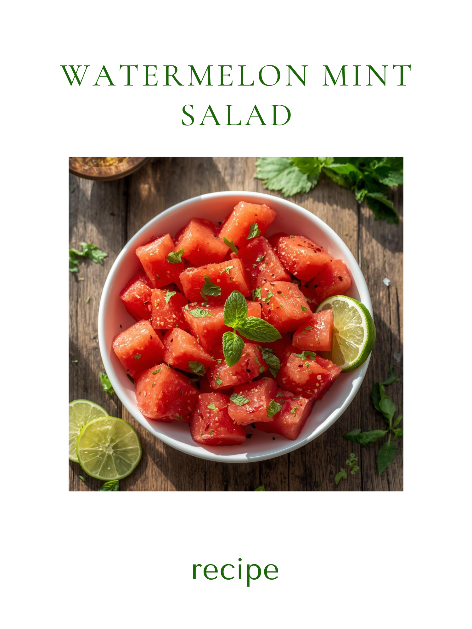 Watermelon Mint Salad