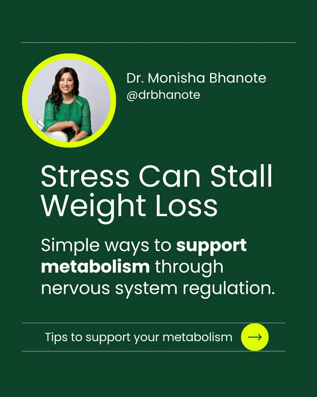 If you&rsquo;re eating well, moving your body - and the scale isn&rsquo;t shifting - stress may be part of the story.

Chronic stress keeps the nervous system in a prolonged state of activation. When cortisol remains elevated, the body adapts in pred