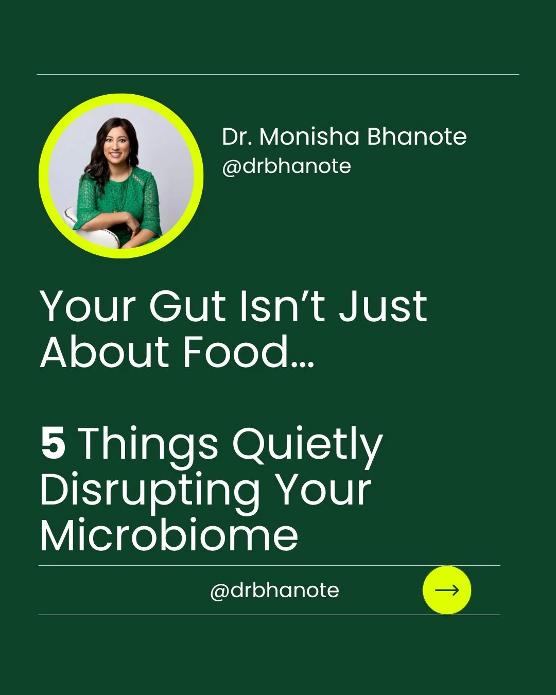 You could be doing everything right and your gut can still feel off.

Because it&rsquo;s not just about what you eat&mdash;it&rsquo;s about what&rsquo;s quietly influencing your microbiome every day.

Stress. 
Travel. 
Repetition. 
Even certain medic