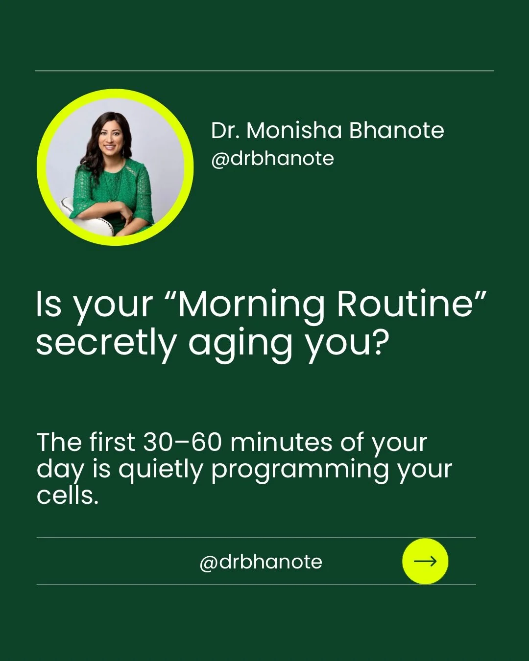 Your morning is either building you&hellip; or quietly breaking you down.

Most people think aging happens over years.
But from a cellular perspective, it starts in the first 30 minutes of your day.

Before your feet even hit the floor, your body is 