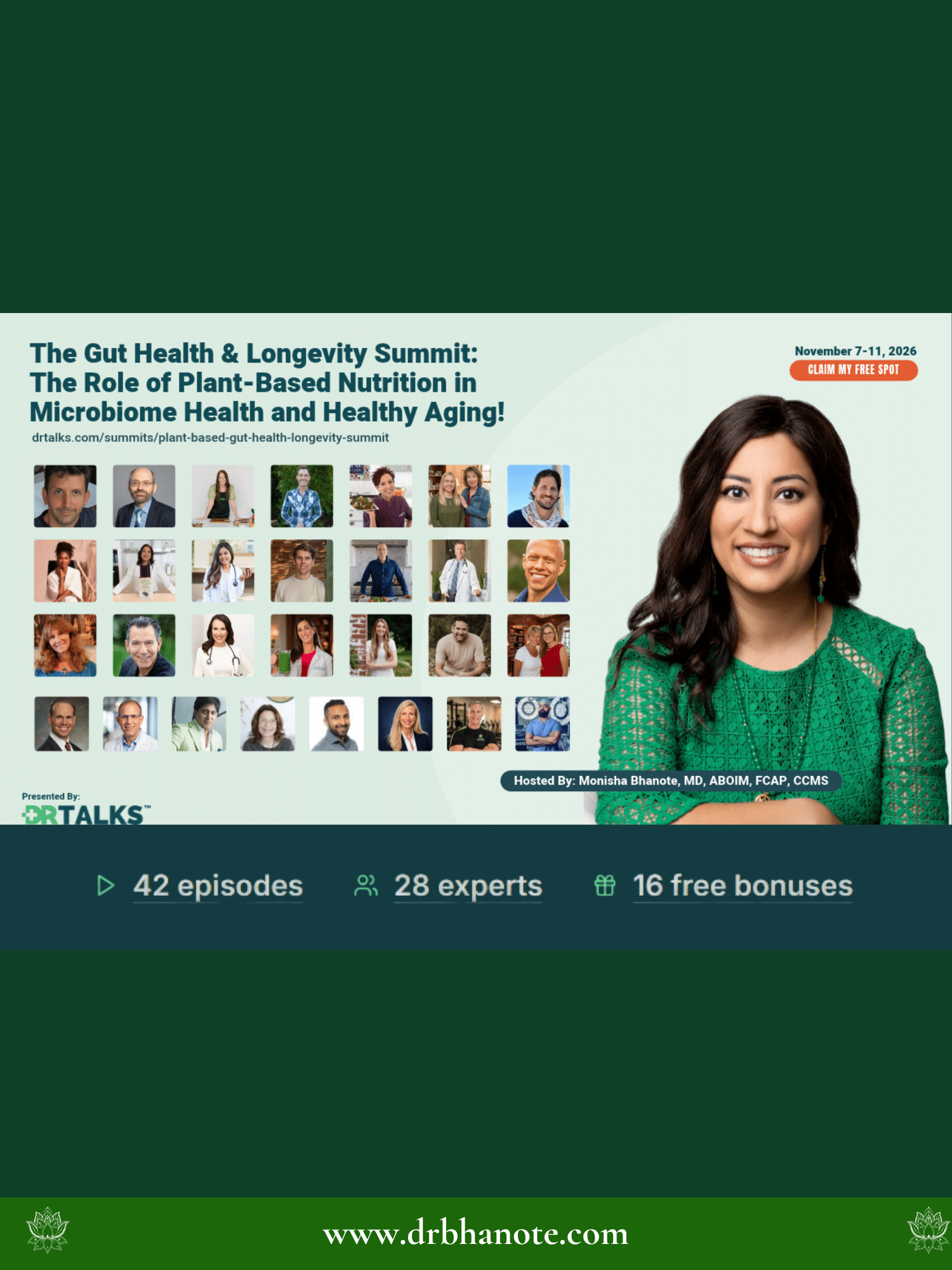 The Gut Health &amp; Longevity Summit: The Role of Plant-Based Nutrition in Microbiome Health and Healthy Aging
